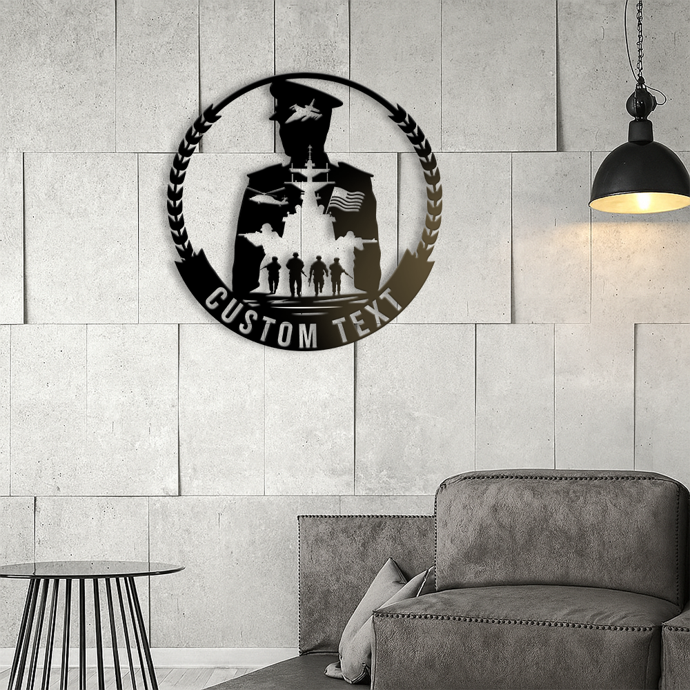 Personalized Navy Sailor Metal Sign Wall Art