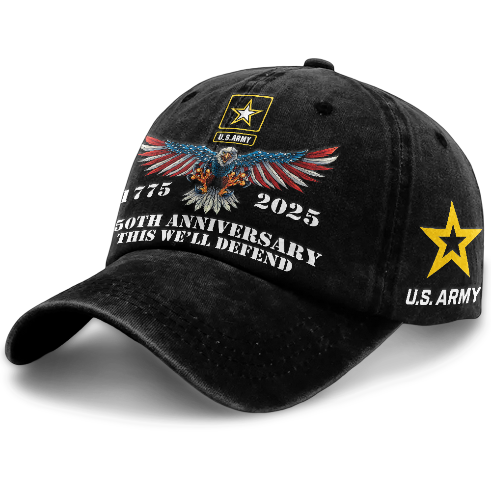 Army 250th Anniversary Washed Cap