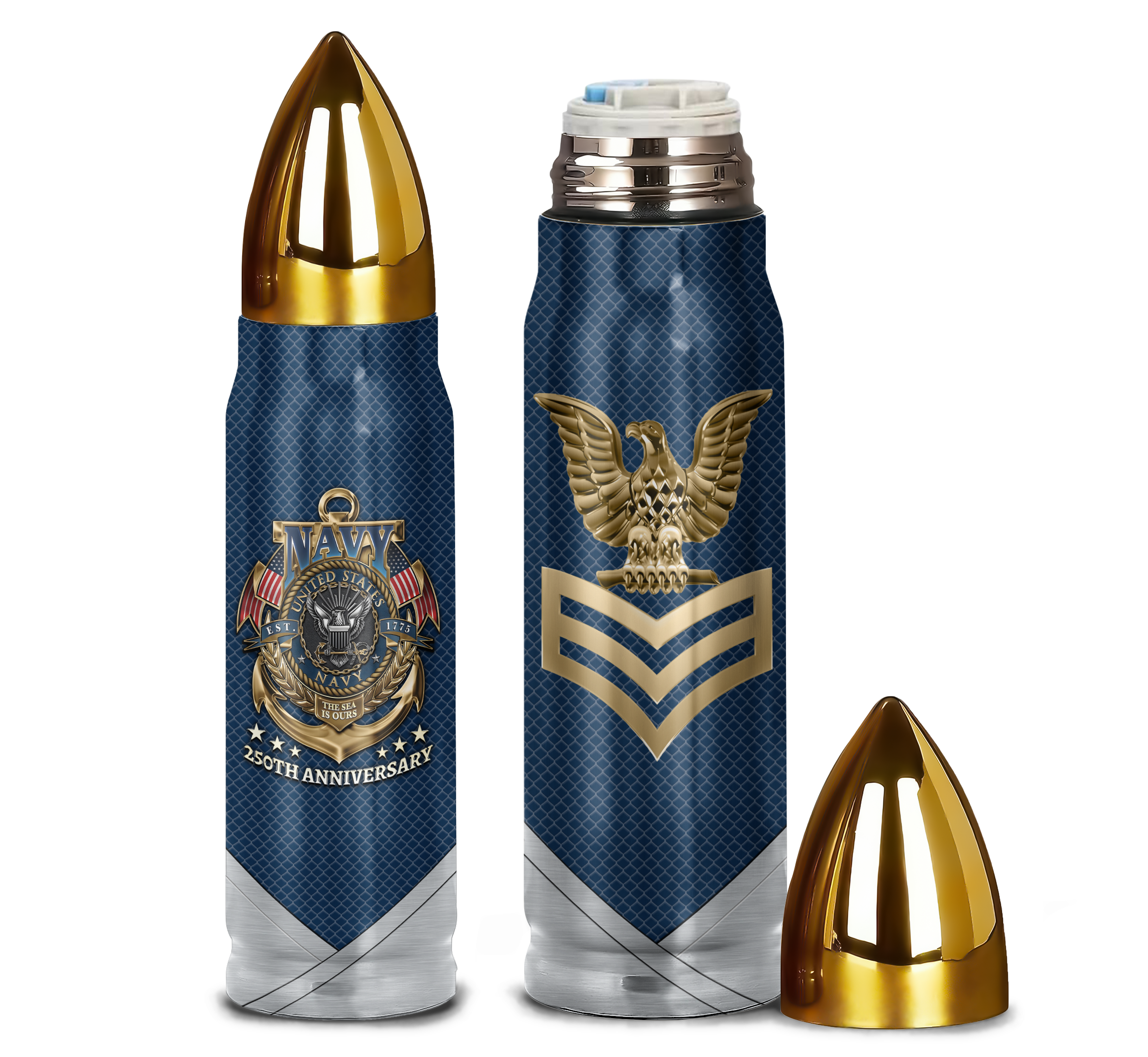 Navy 250th Anniversary Bullet Tumbler