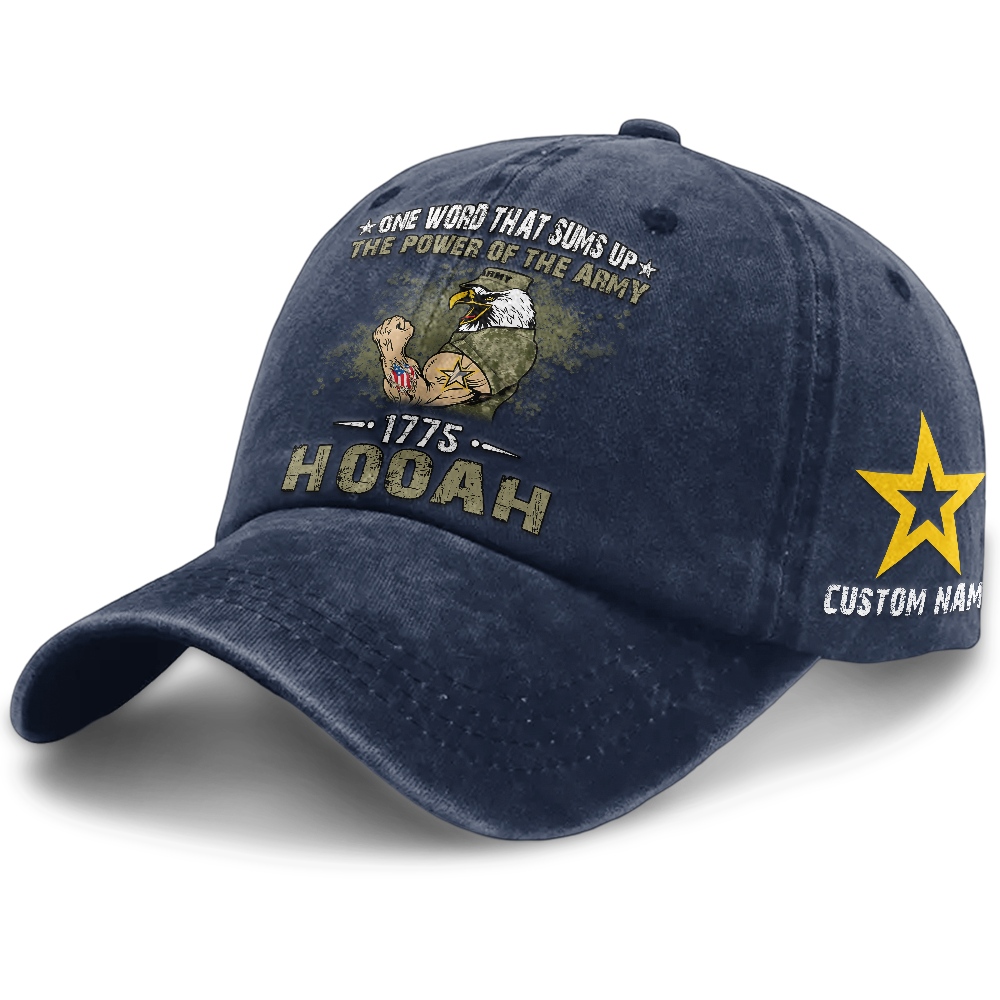 Personalizable The Power Of The Army Washed Cap