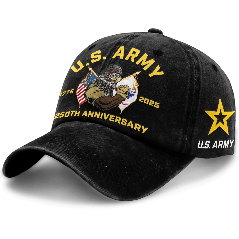 Army 250th Anniversary Washed Cap