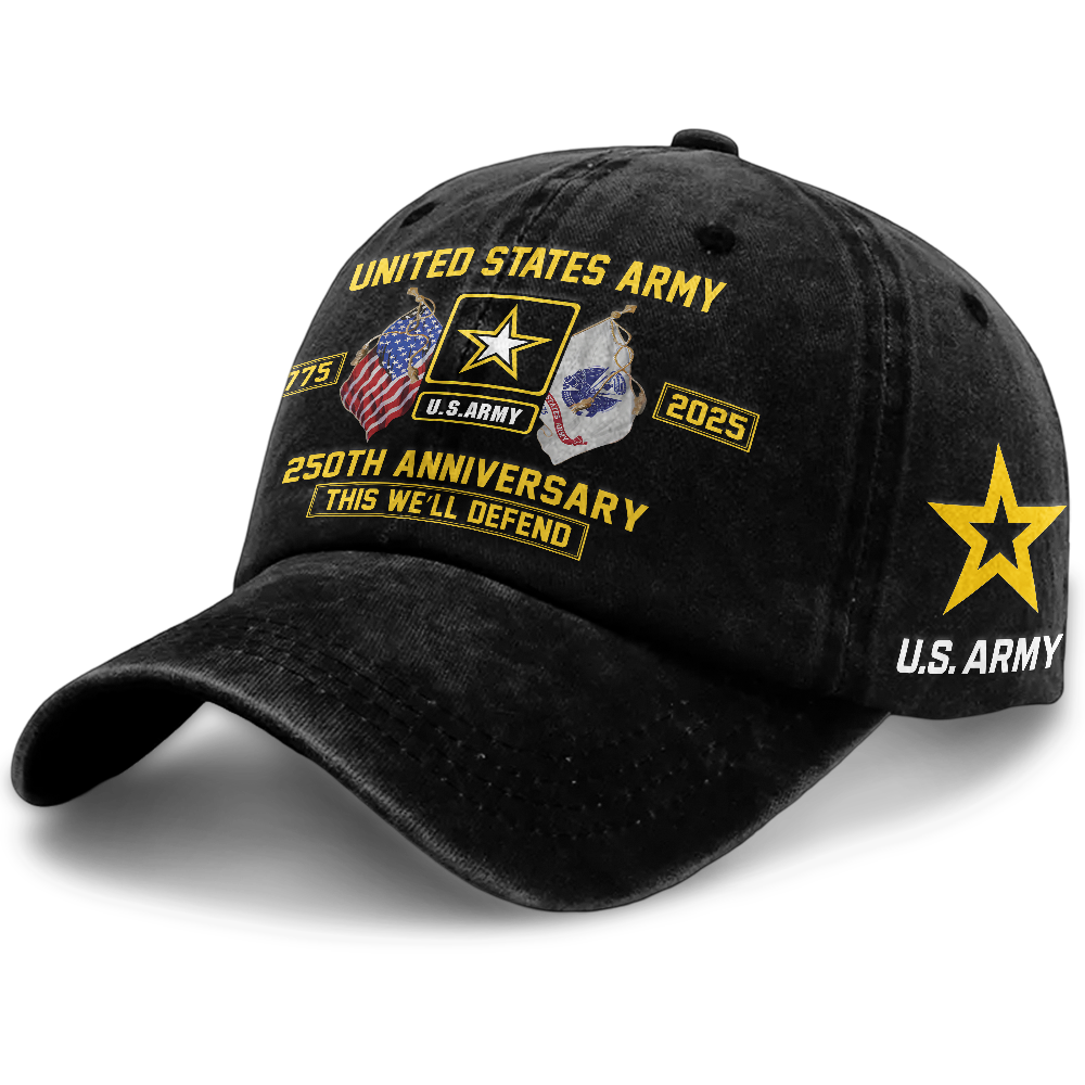 Army 250th Anniversary Washed Cap