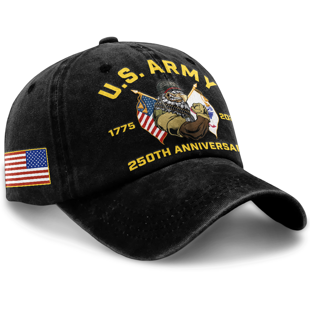 Army 250th Anniversary Washed Cap