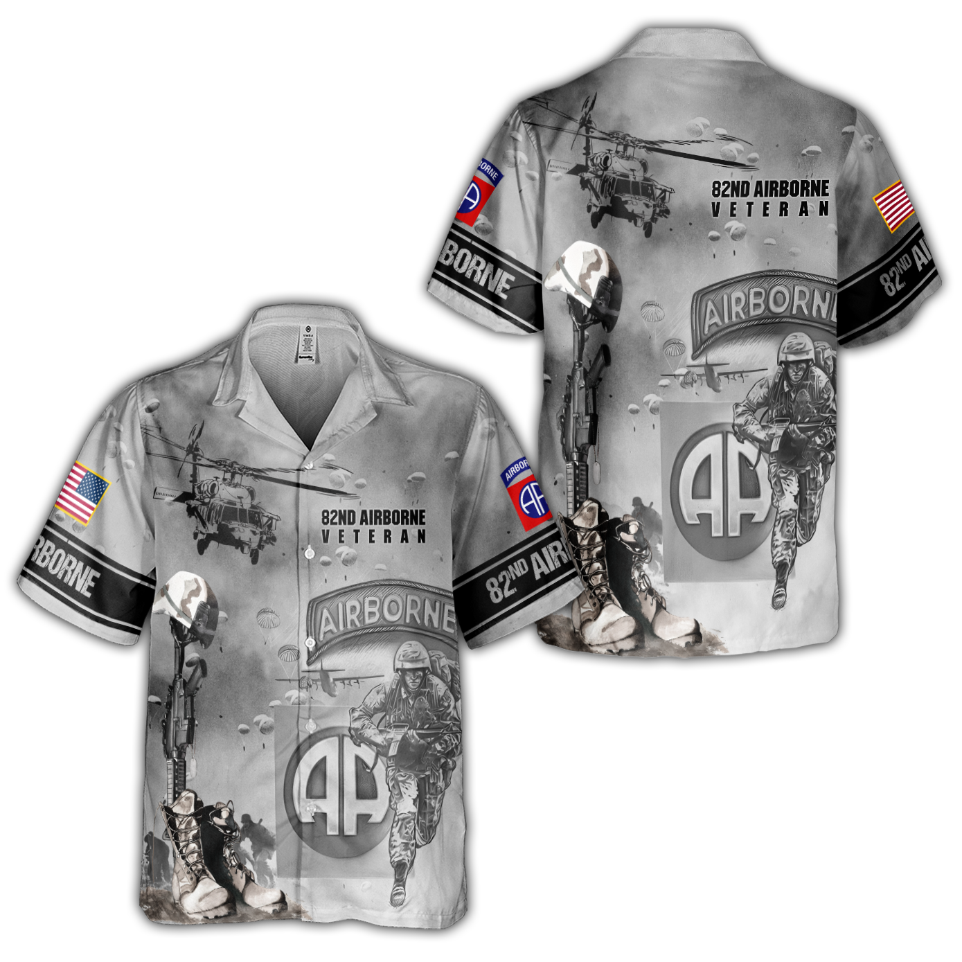 Airborne 82nd Cuban Shirt