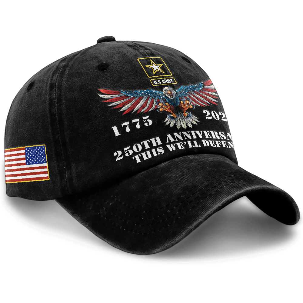 Army 250th Anniversary Washed Cap