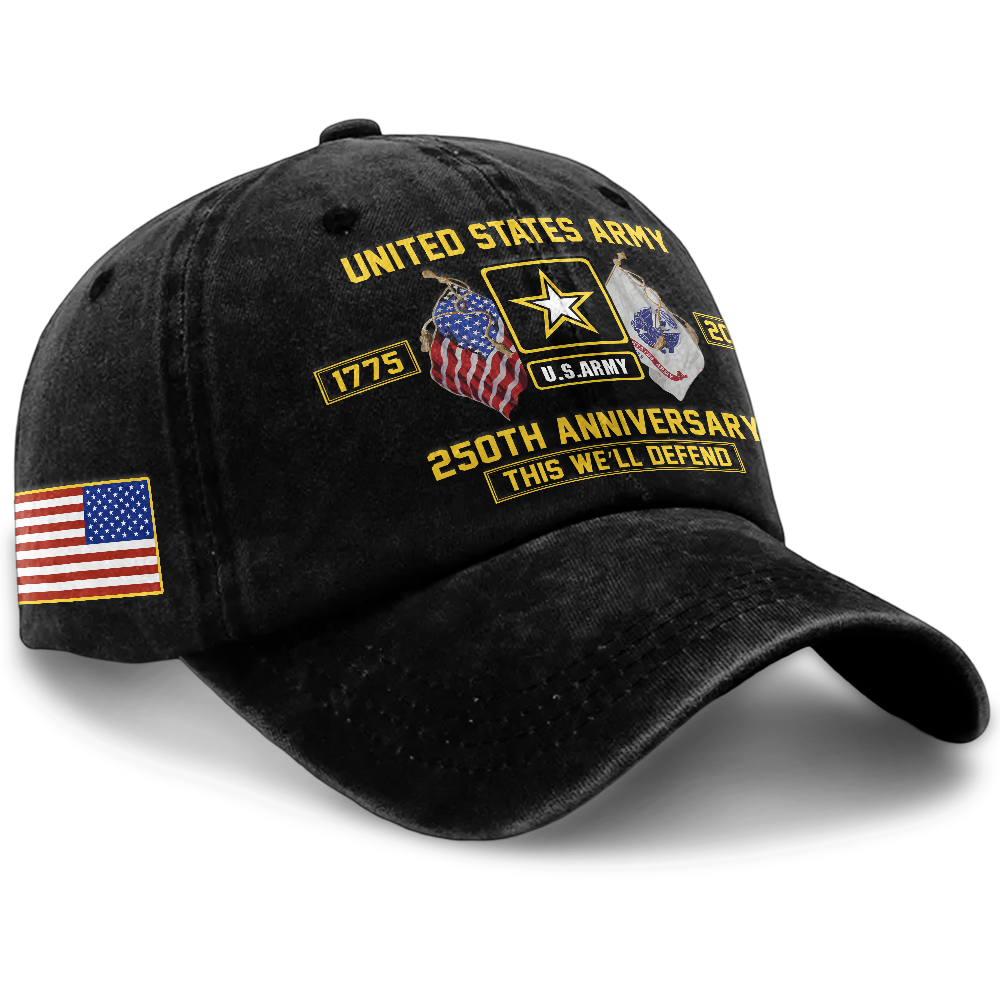 Army 250th Anniversary Washed Cap