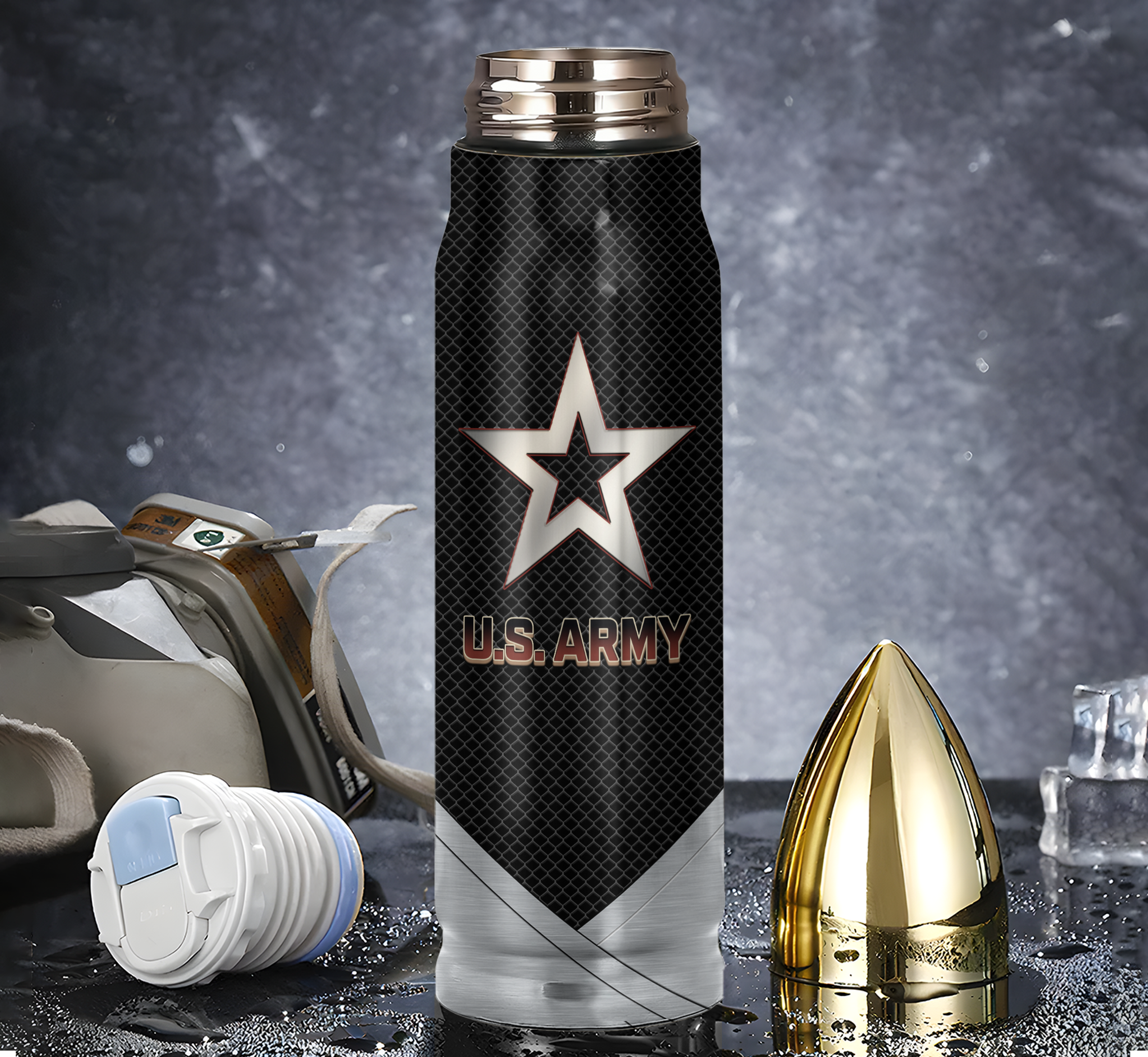 Army 250th Anniversary Bullet Tumbler