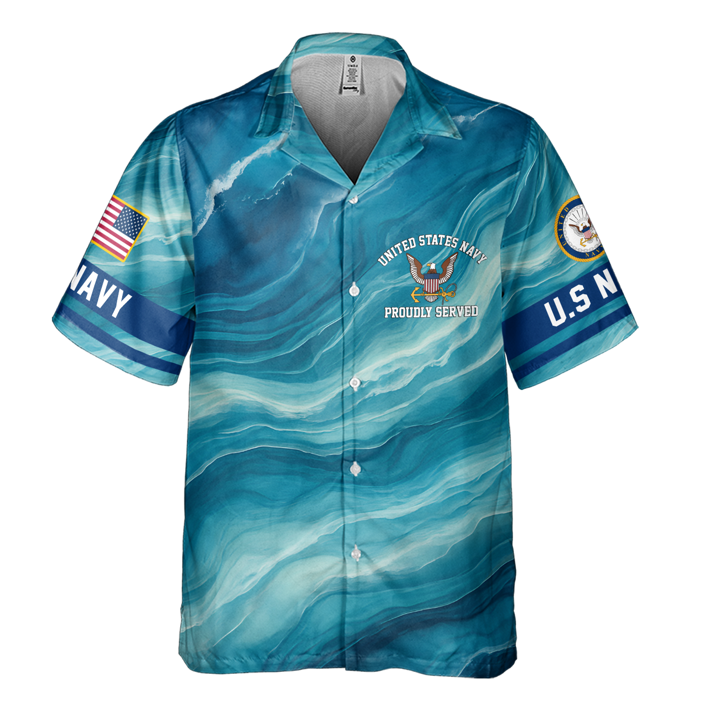 Navy 250th Anniversary Cuban Shirt