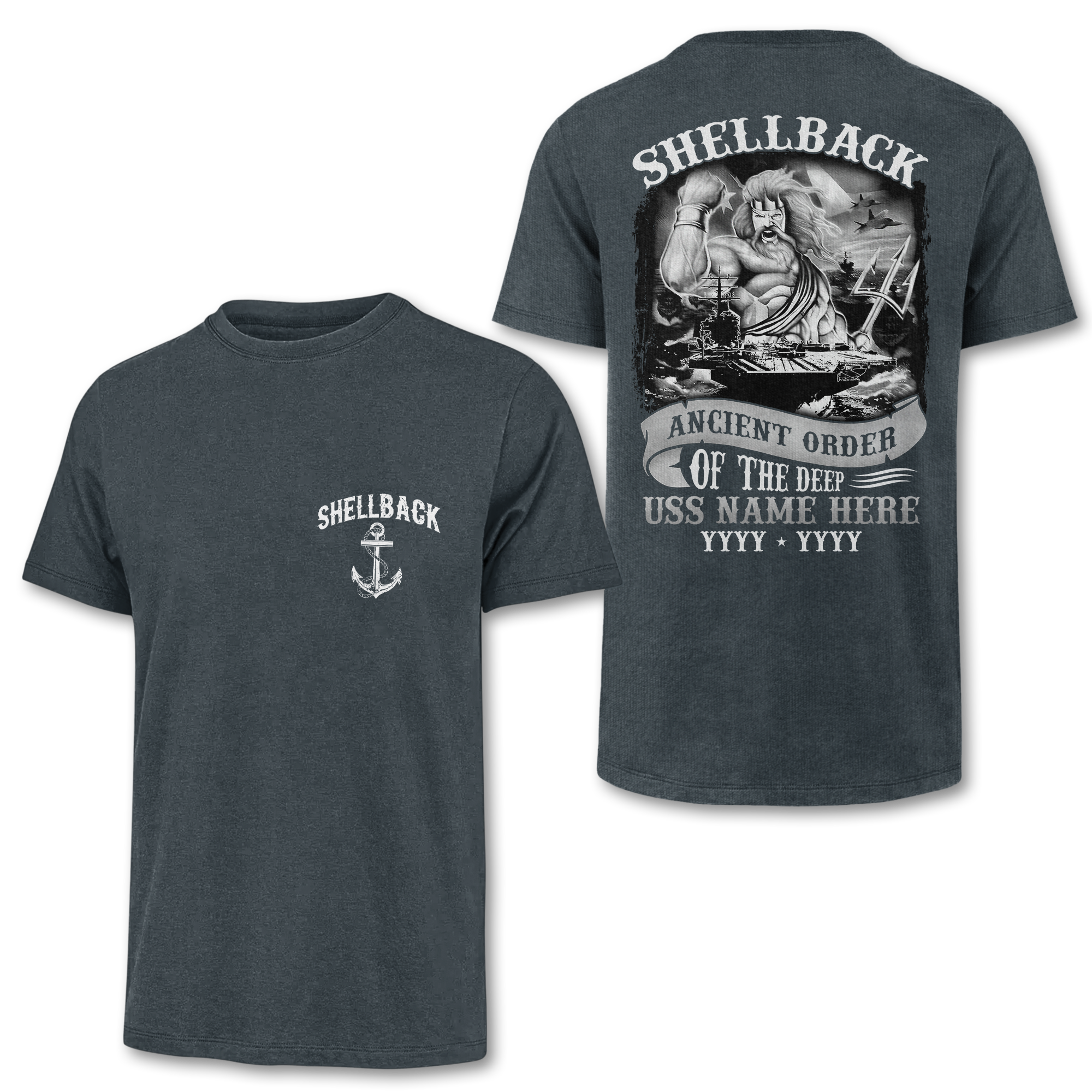 Personalized Shellback Ancient Order Of The Deep Double Sided Classic T-shirt