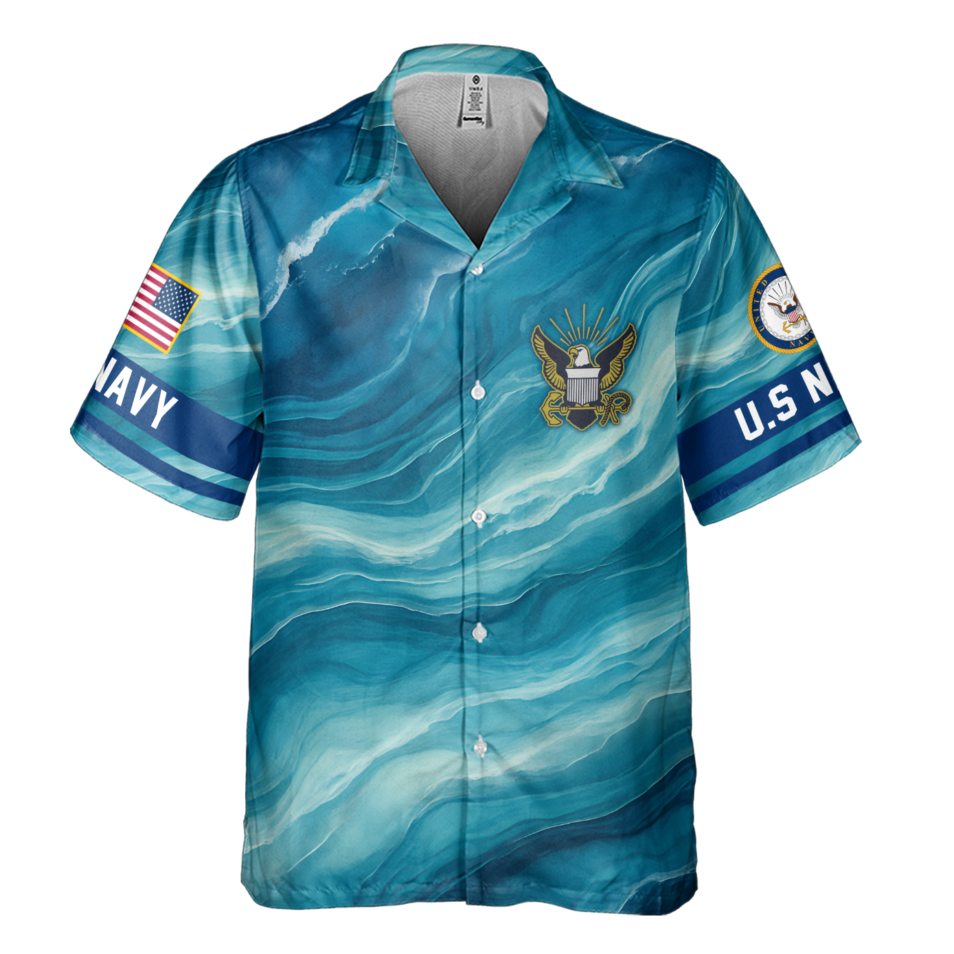 Navy 250th Anniversary Cuban Shirt