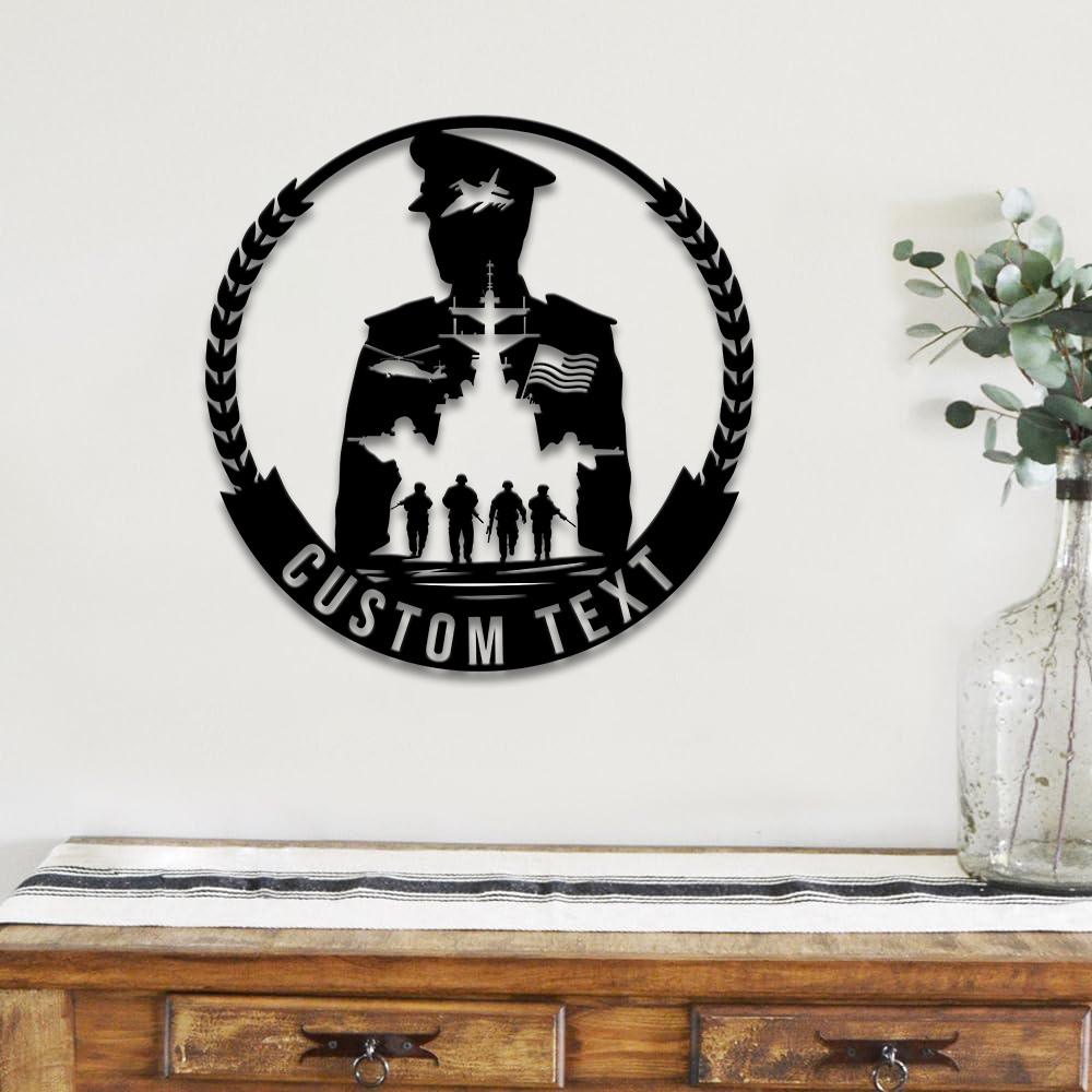 Personalized Navy Sailor Metal Sign Wall Art