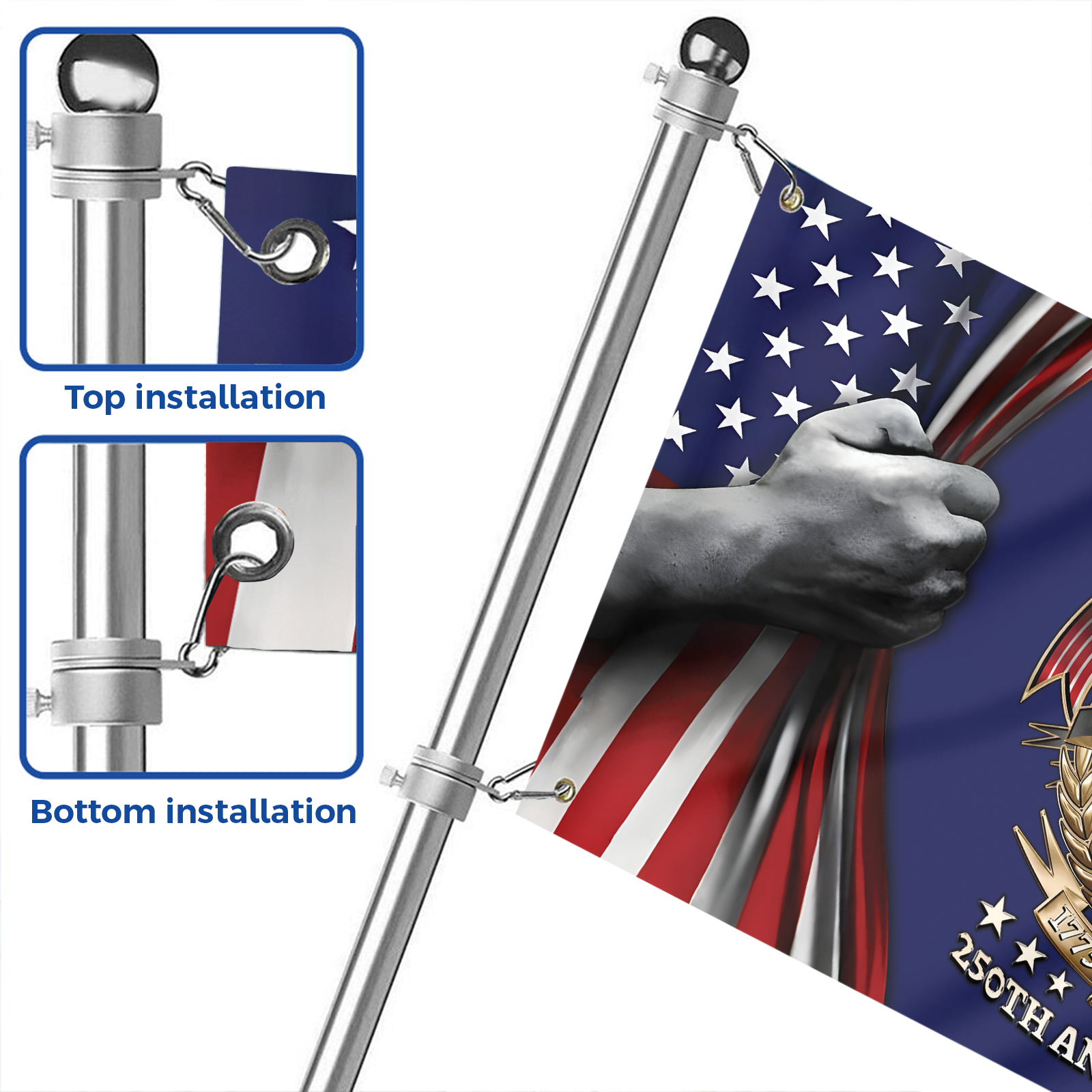 Army 250th Anniversary House Flag