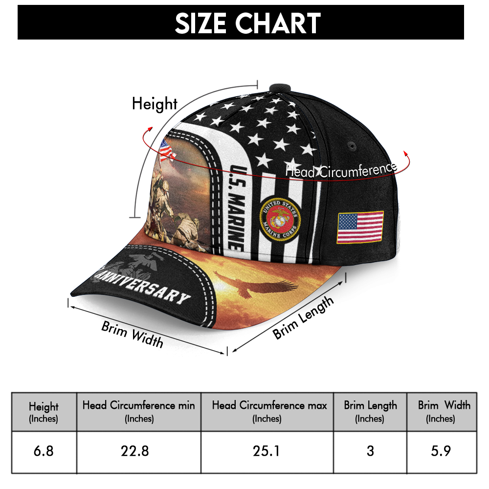 Marines 250th Anniversary Cuban Shirt & Classic Cap Combo Bundle