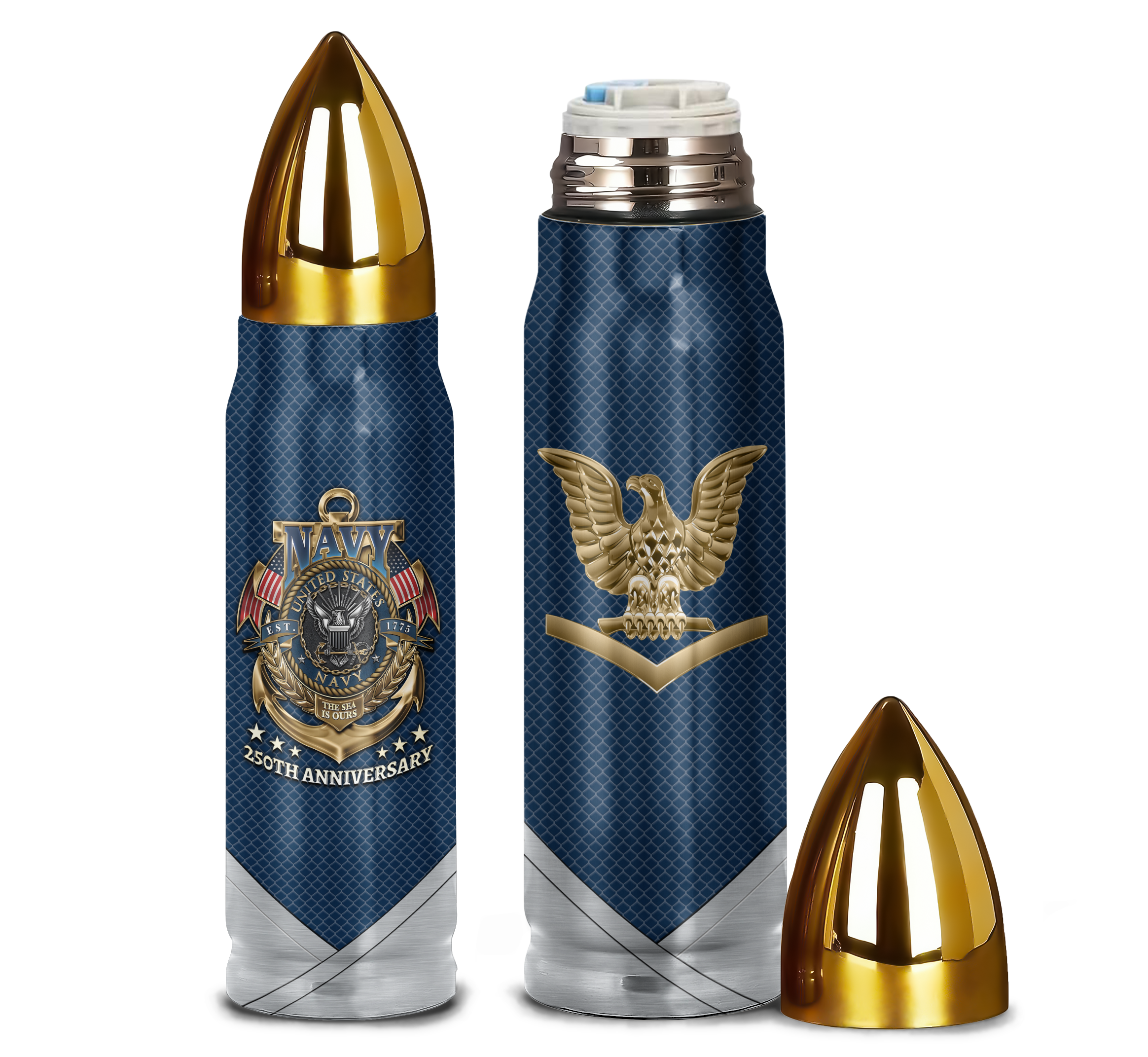 Navy 250th Anniversary Bullet Tumbler