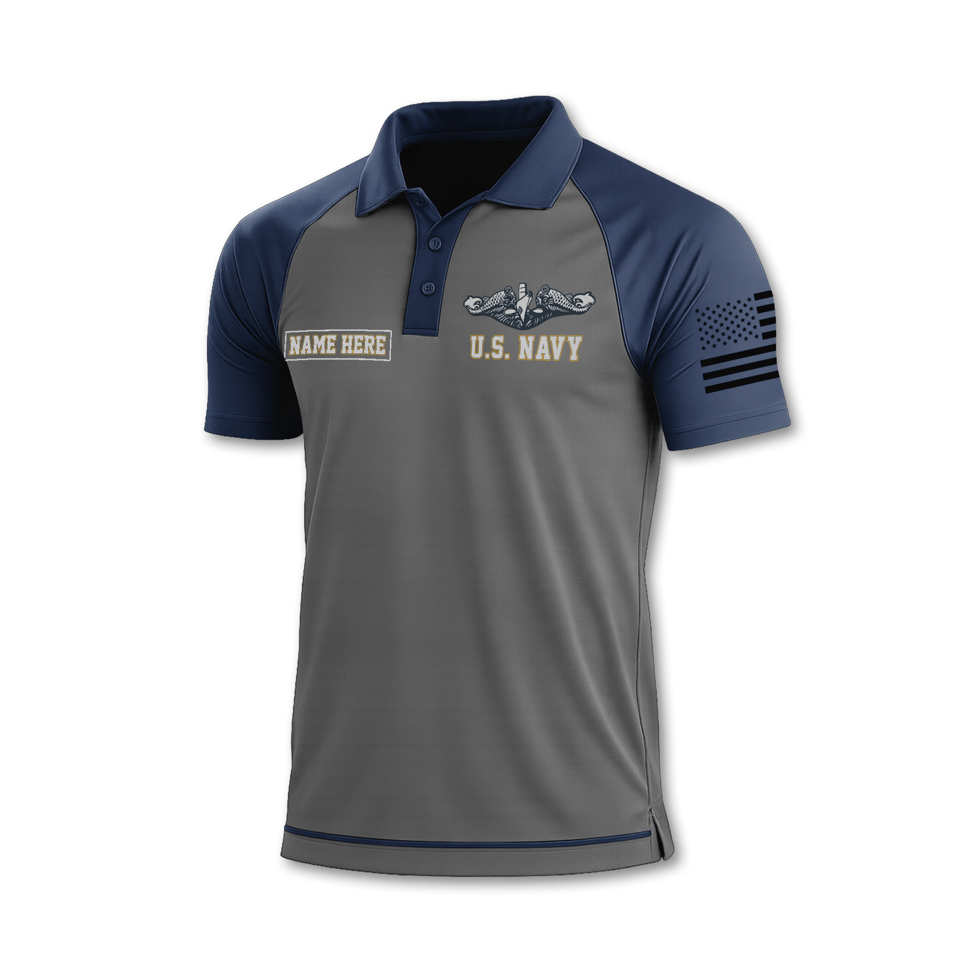 Navy Submarine Polo Shirt