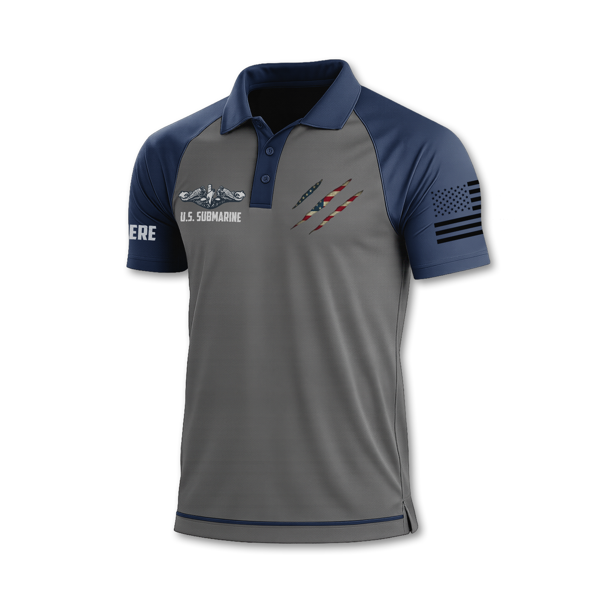 Navy Submarine Polo Shirt