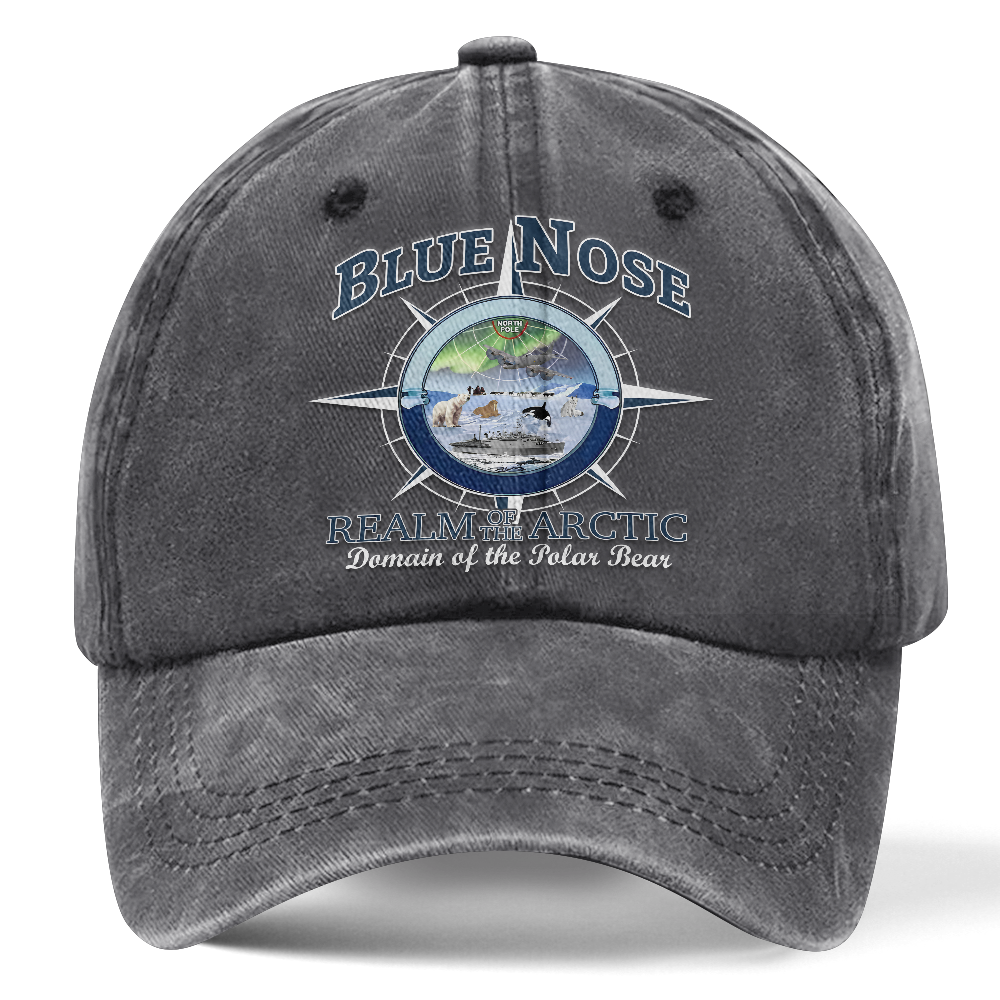 Personalizable Blue Nose Washed Cap