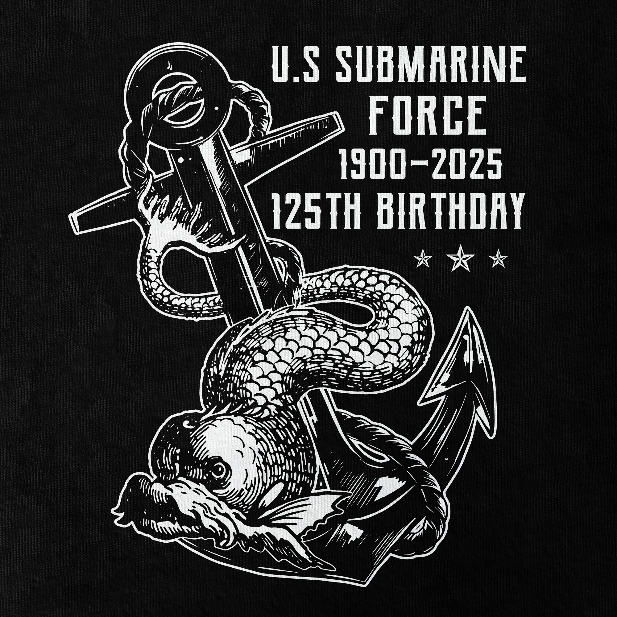 Navy Submarine 125th Birthday Double Sides Classic T-shirt