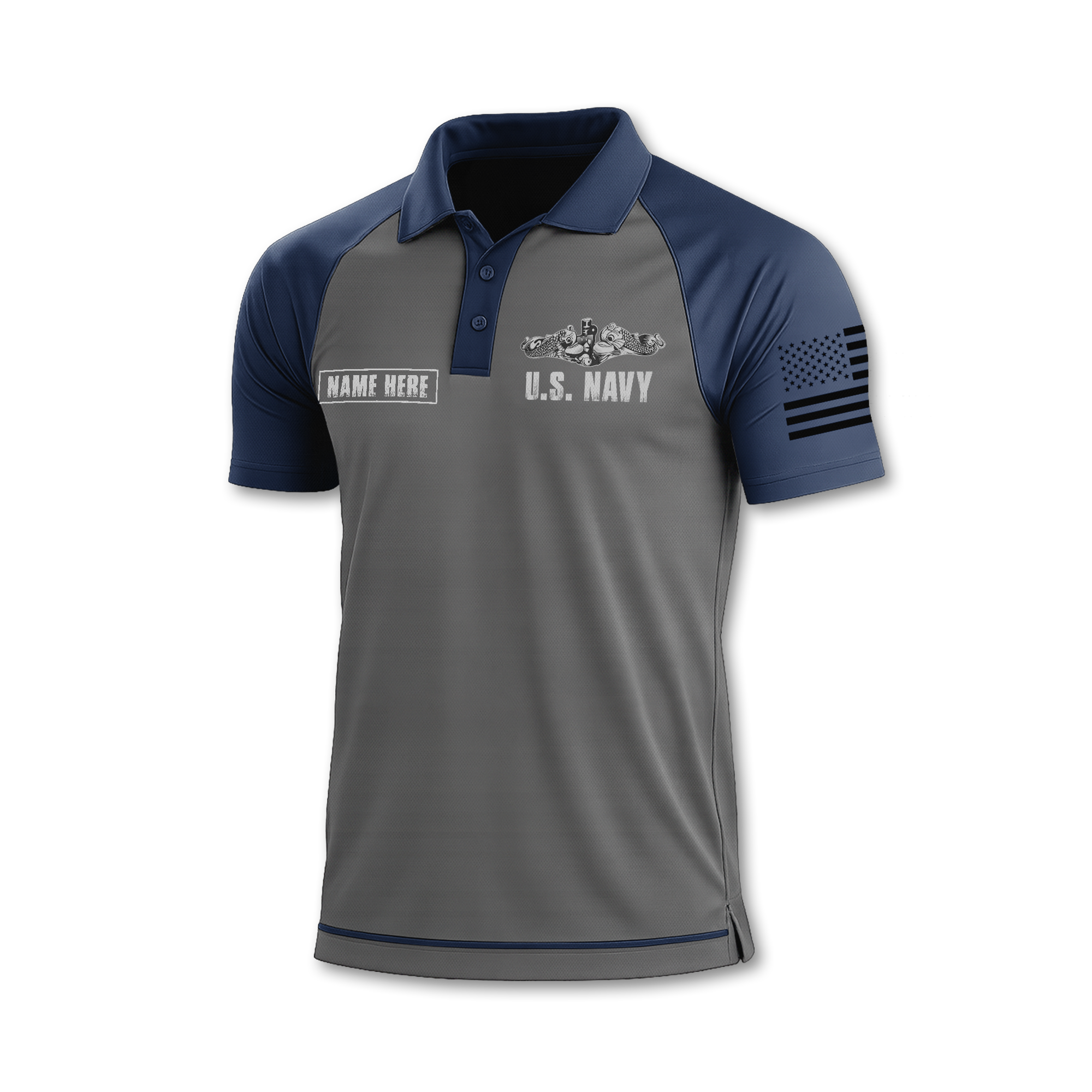 Navy Submarine Polo Shirt