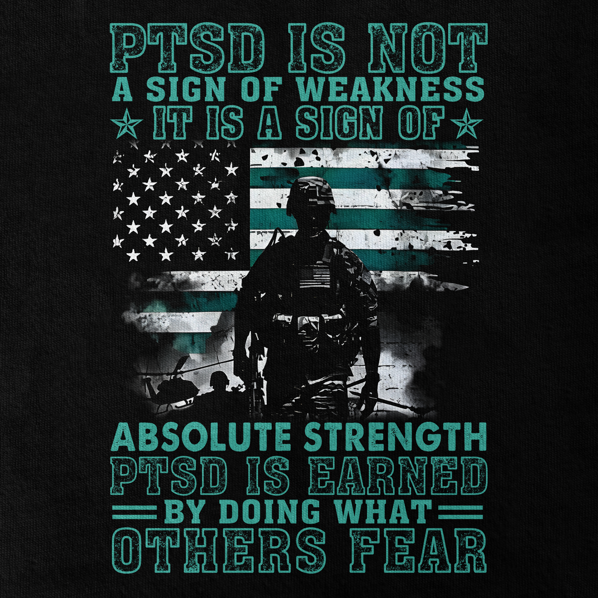 PTSD Is Not A Sign Of Weakness Double Side Classic T-shirt