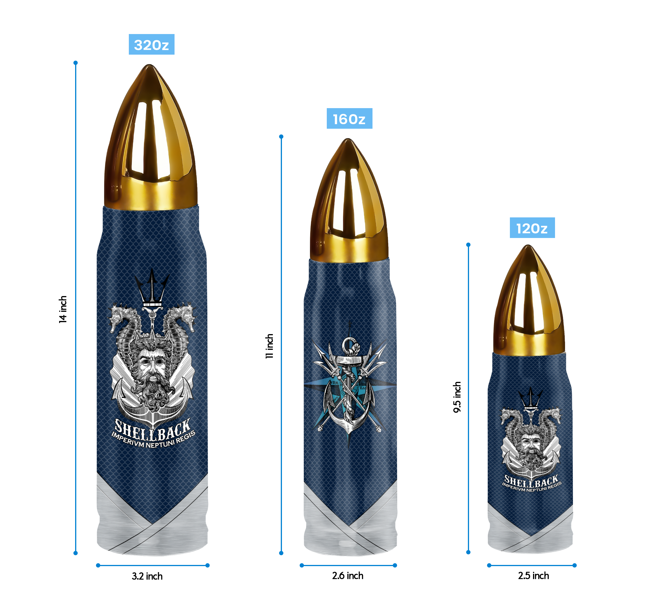 Navy Shellback Bullet Tumbler