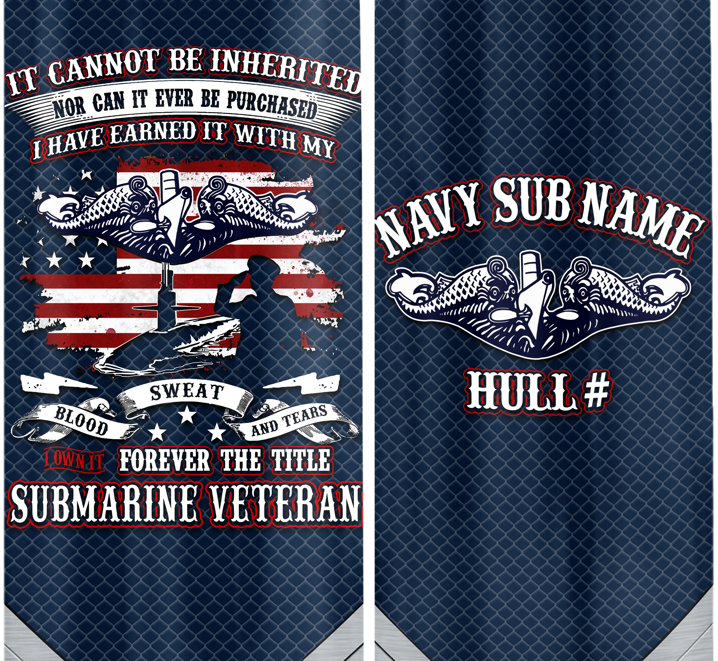 Navy Submarine Bullet Tumbler