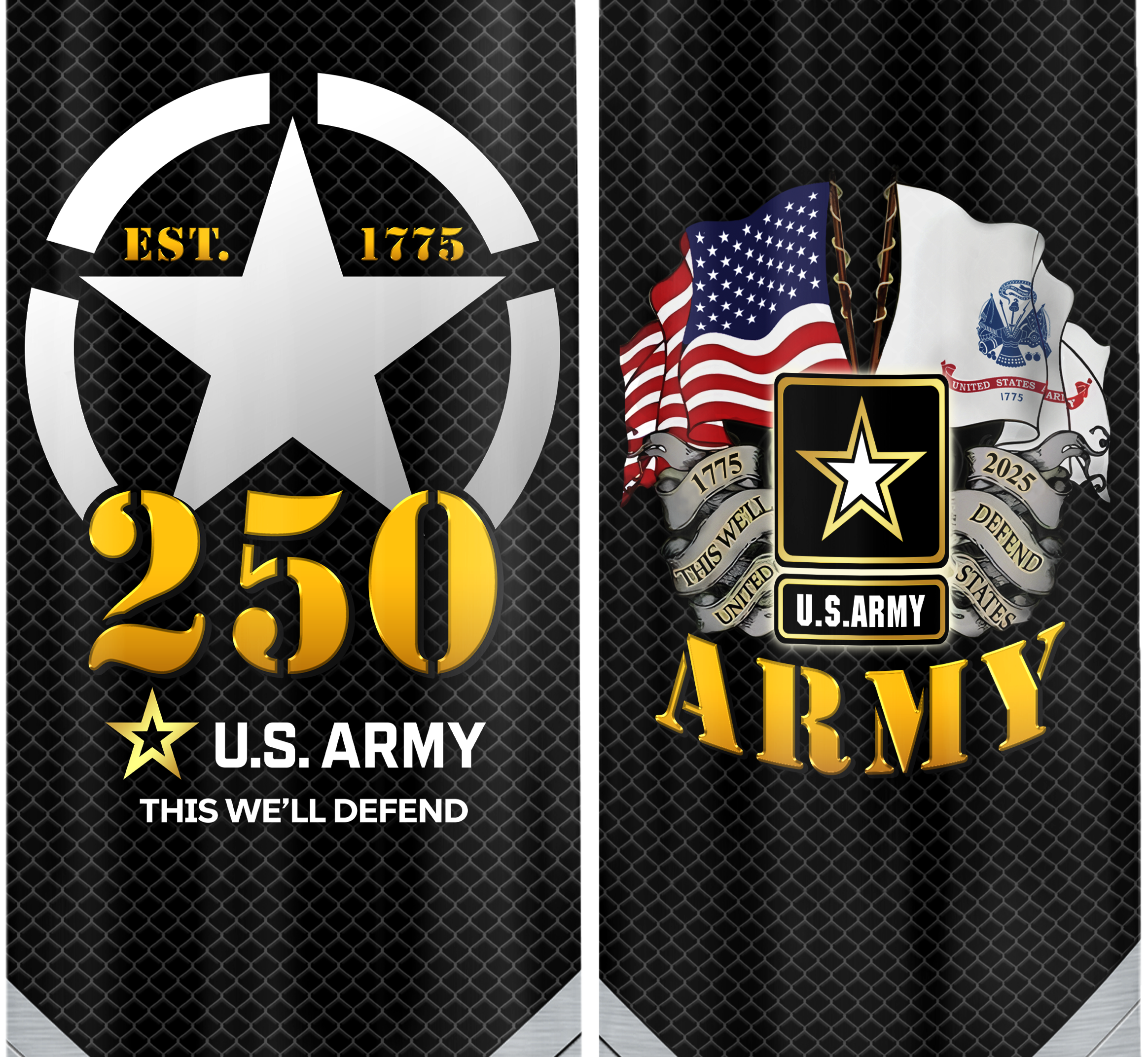 Army 250th Anniversary Bullet Tumbler