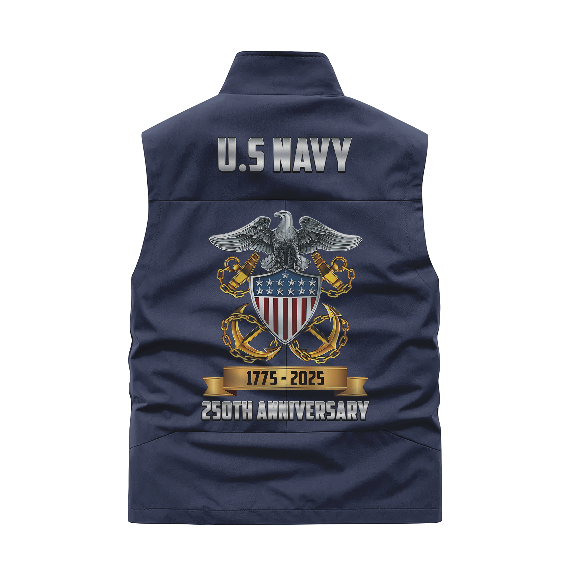 Navy 250th Anniversary Pocket Vest