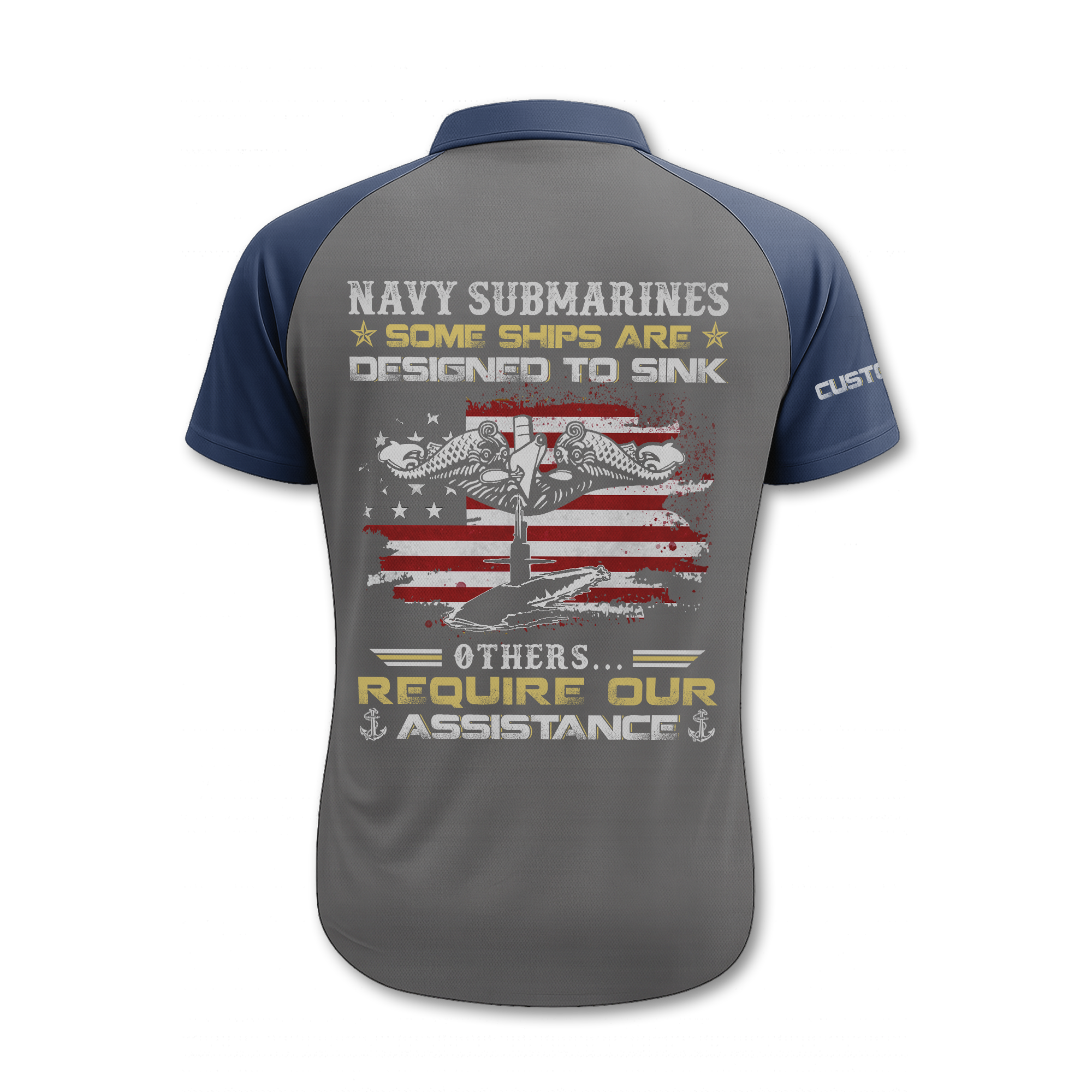 Navy Submarine Polo Shirt