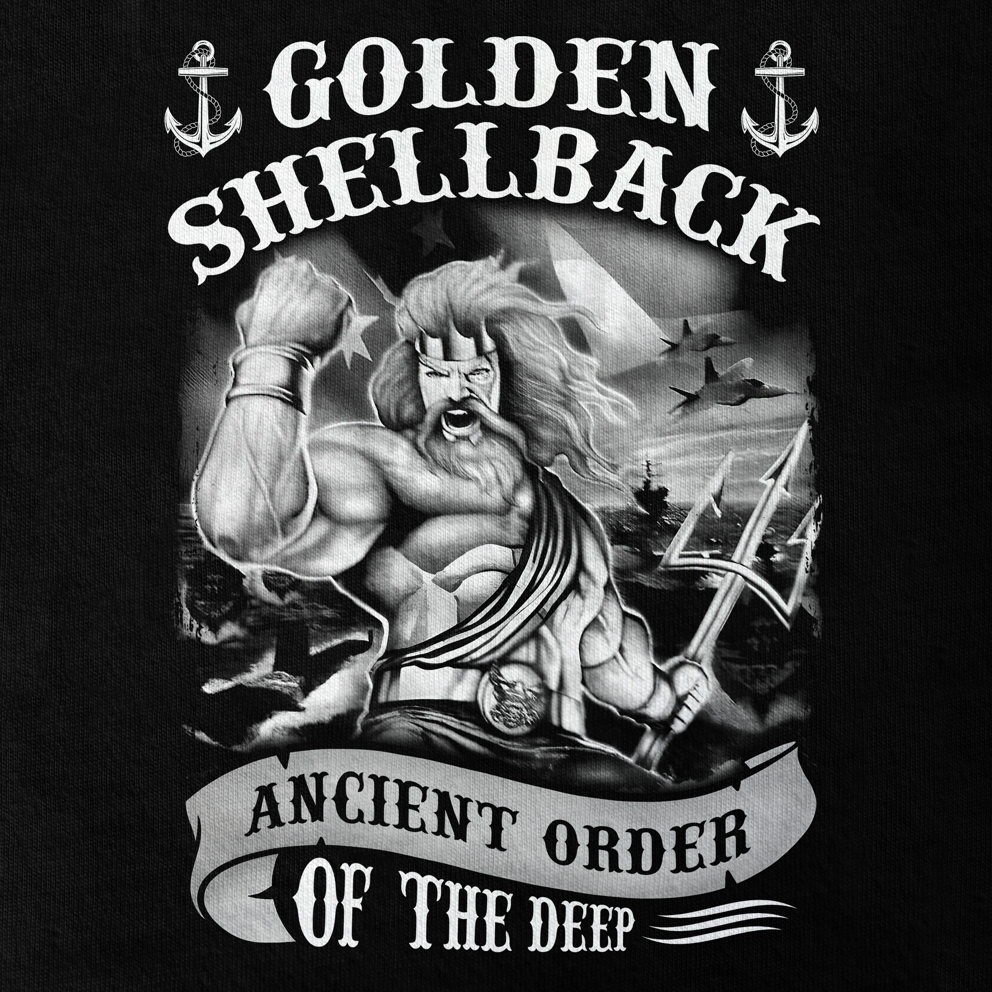 Golden Shellback Ancient Order Of The Deep Double Side Classic T-shirt
