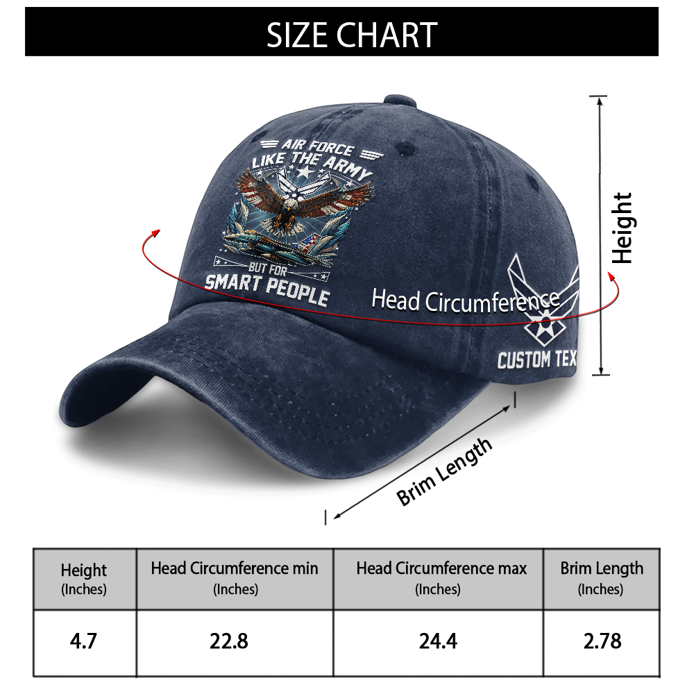 Personalizable Air Force Fly Fight Win Washed Cap