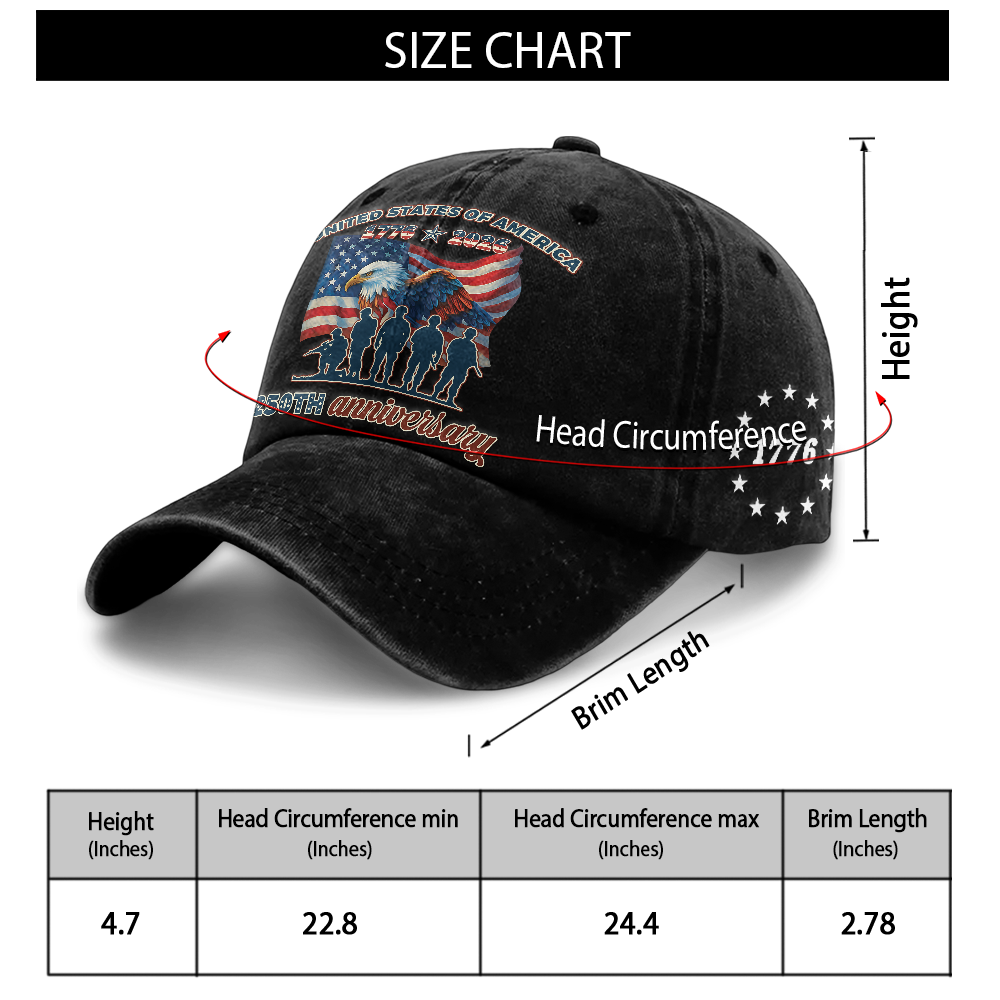 America 250th Anniversary Washed Cap