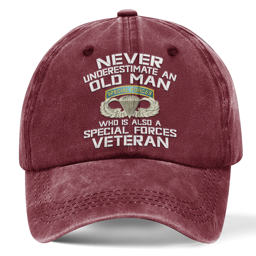 Personalizable Special Forces Washed Cap