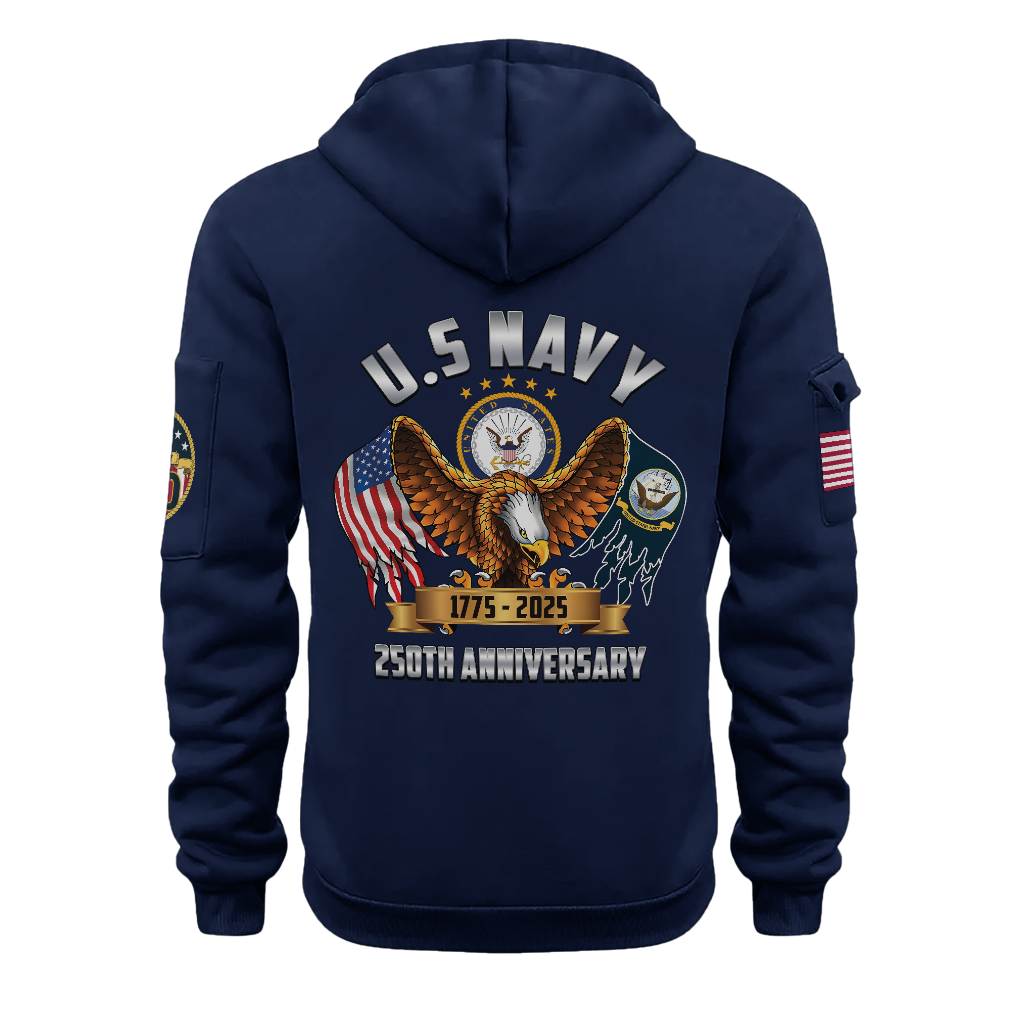 Navy 250th Anniversary Quarter Zip Hoodie