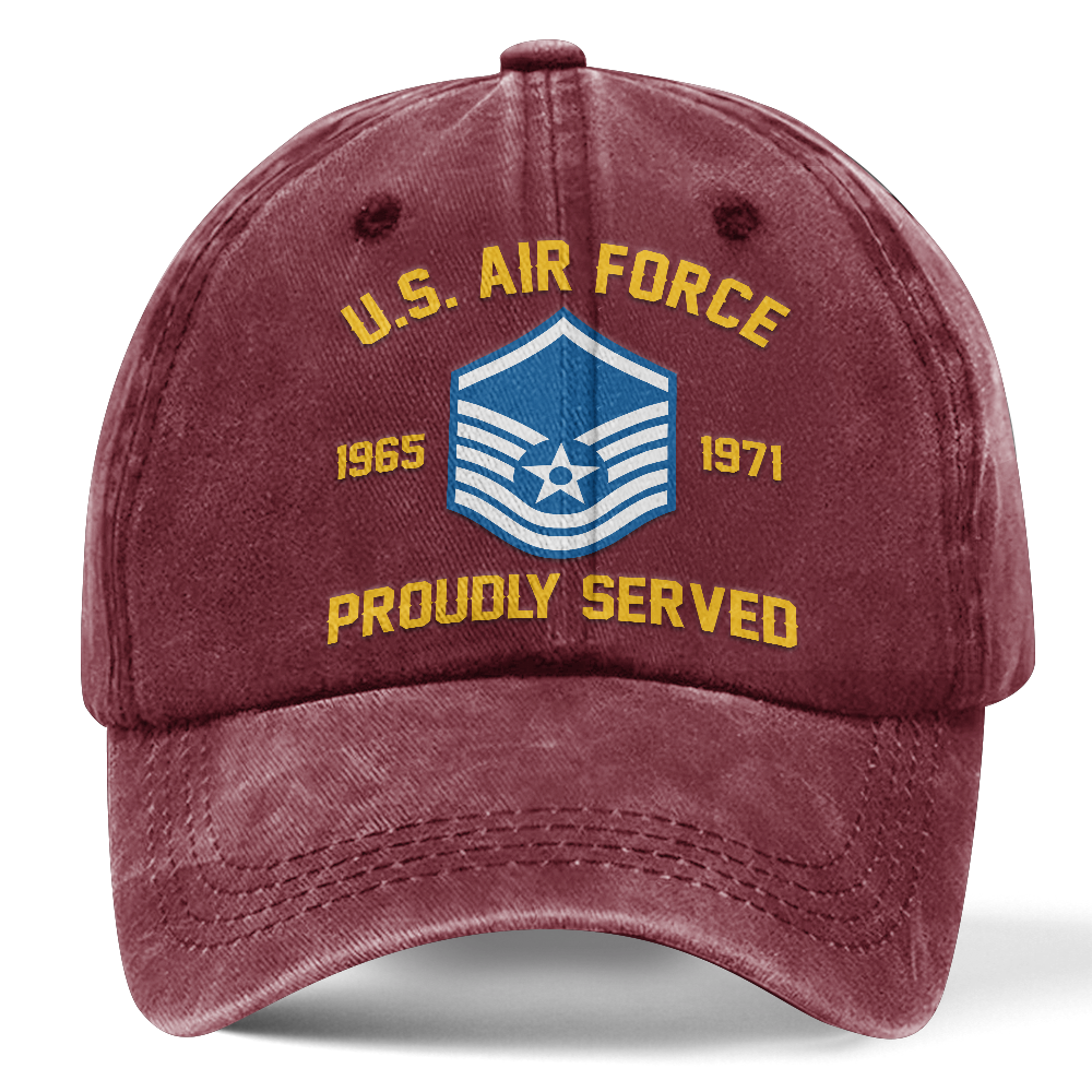 Personalizable Air Force Washed Cap