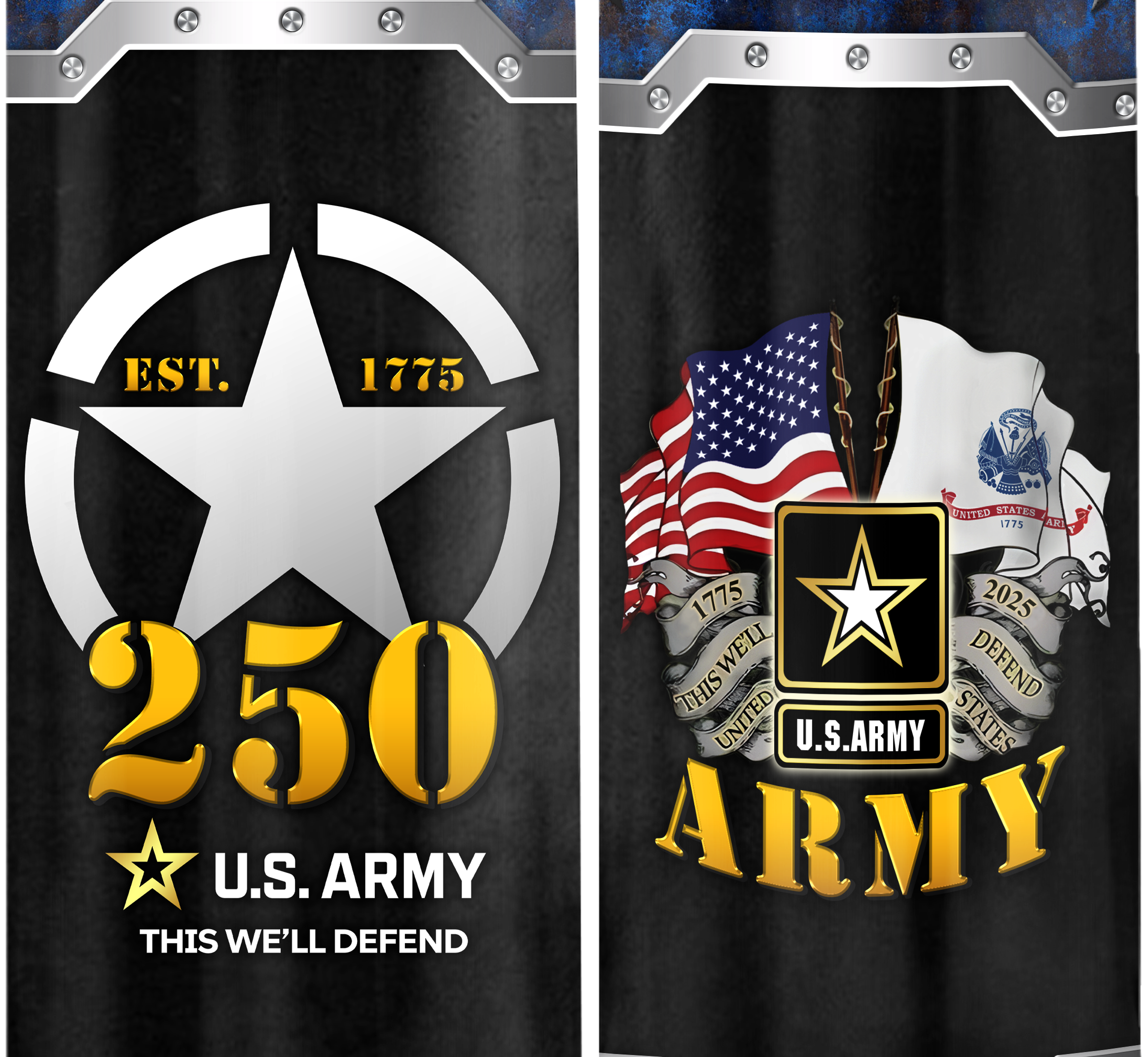 Army 250th Anniversary Bullet Tumbler