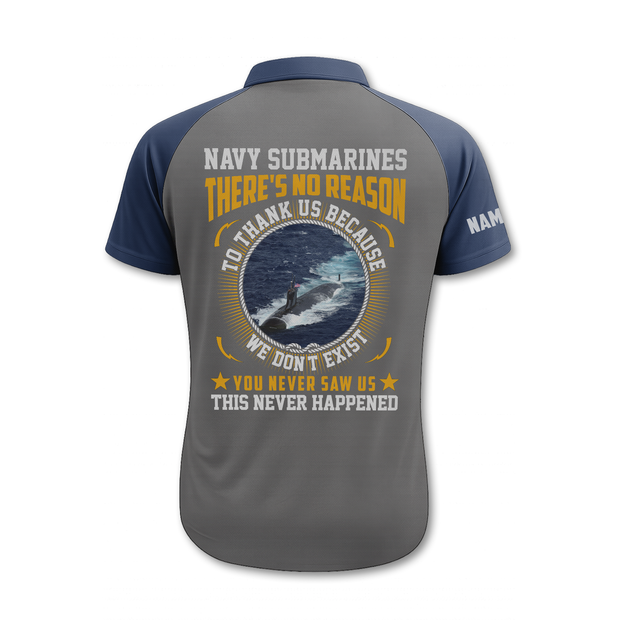Navy Submarine Polo Shirt