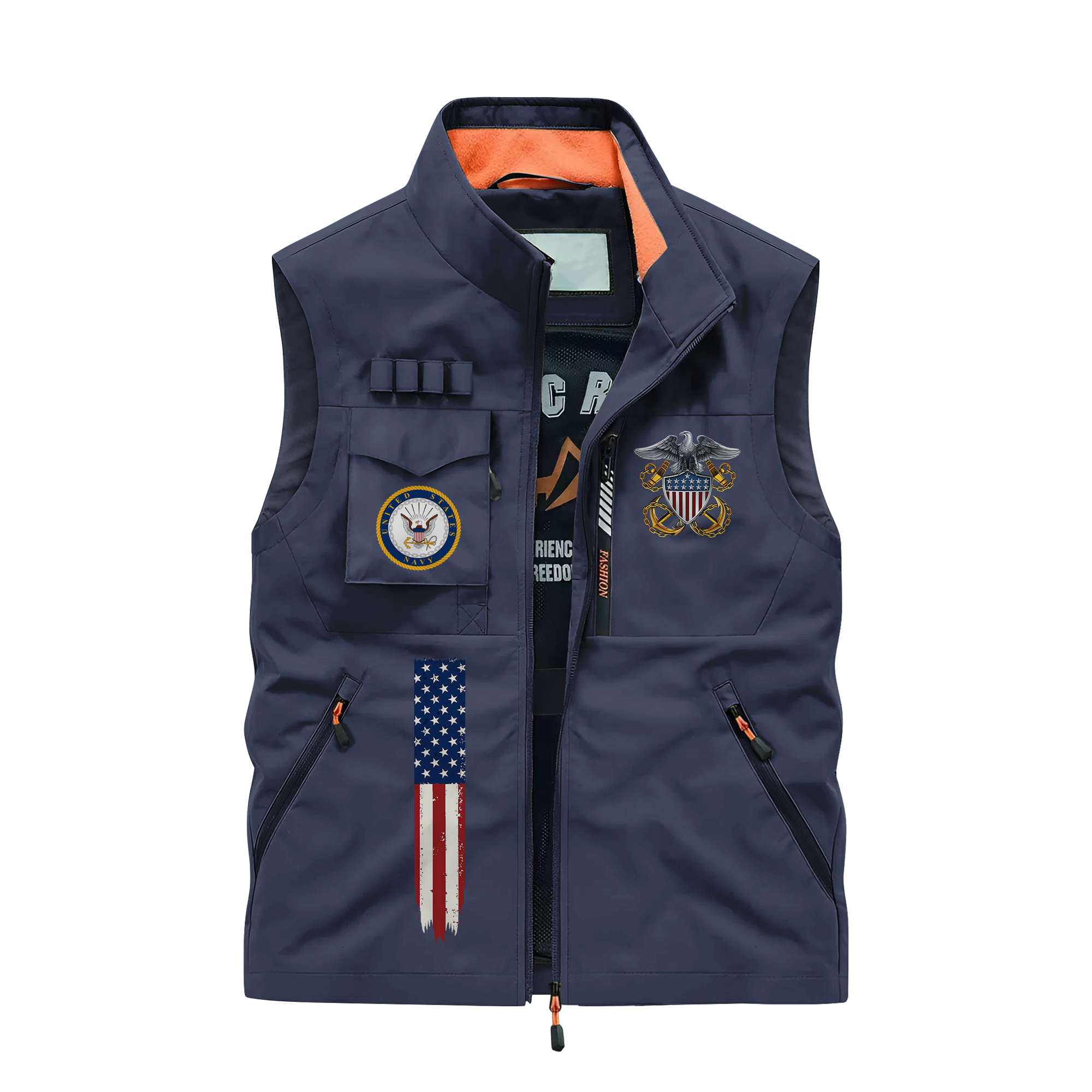 Navy 250th Anniversary Pocket Vest