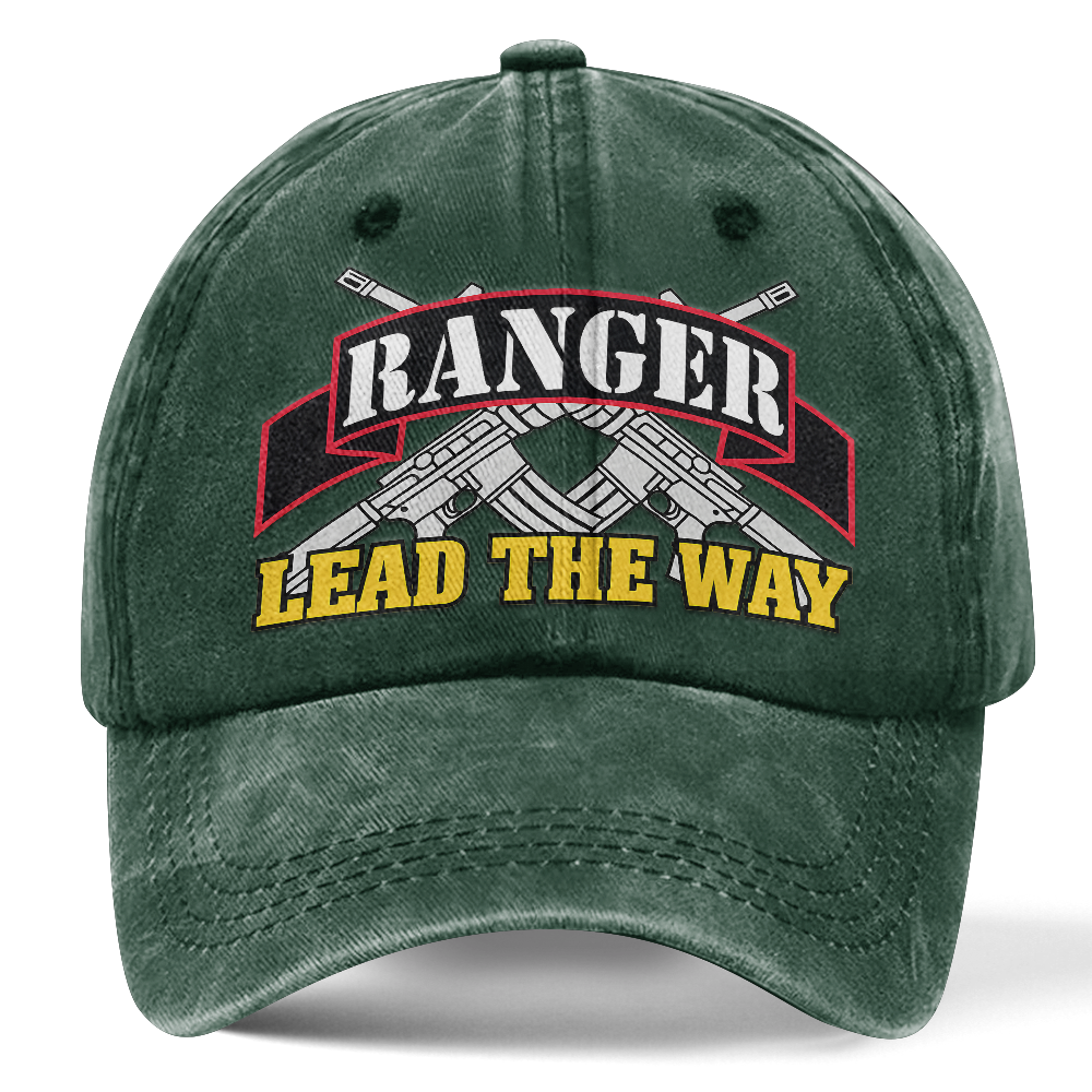 Personalizable Rangers Lead The Way Washed Cap