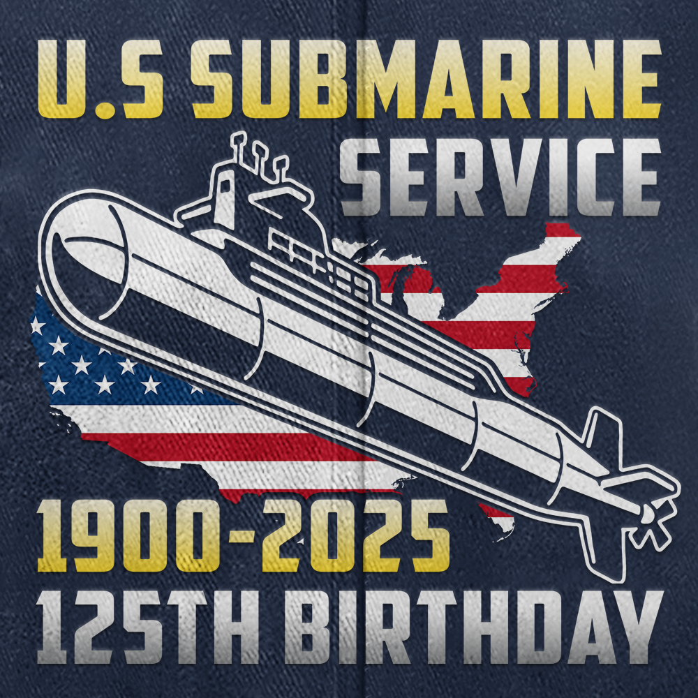 Navy Submarine 125th Birthday Washed Cap
