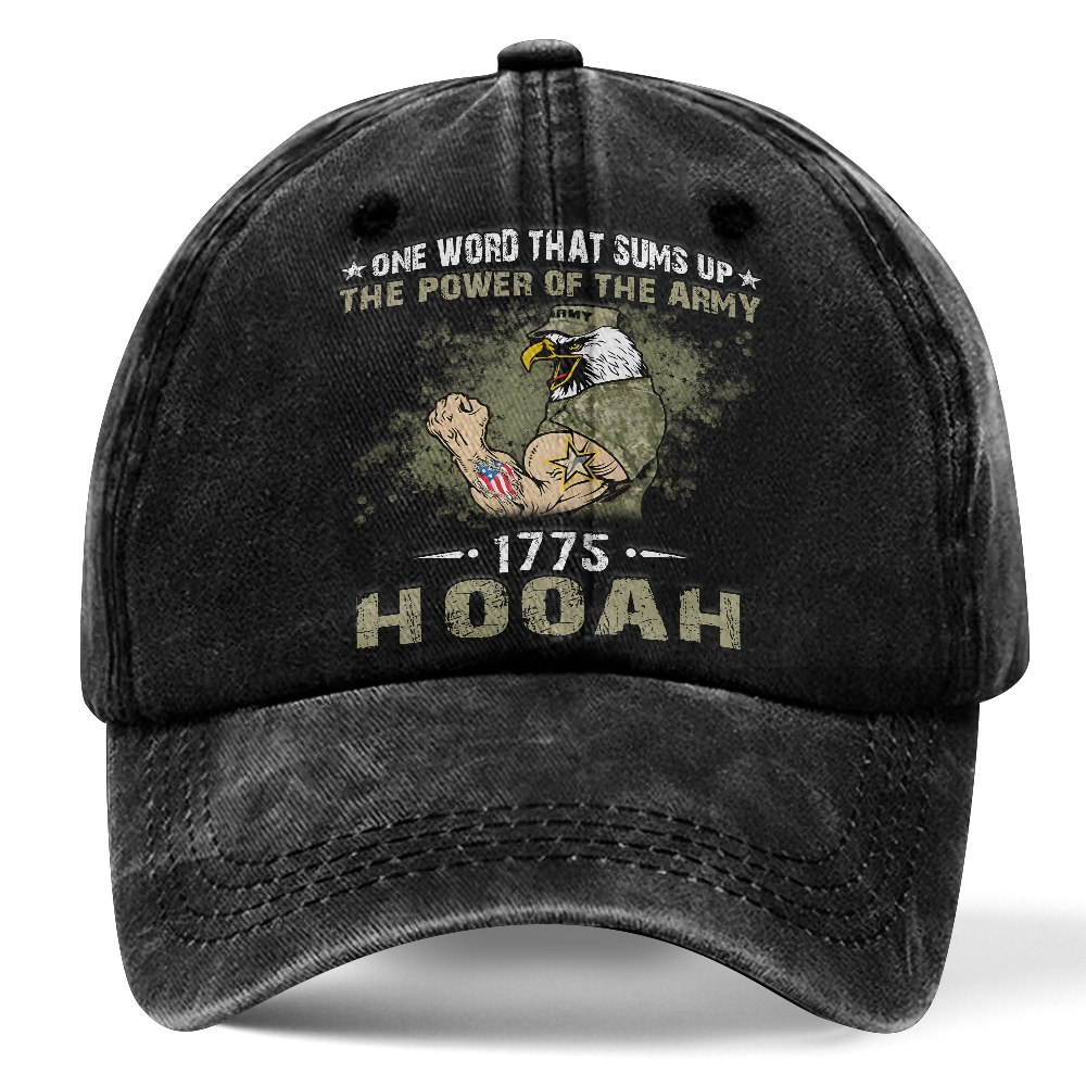 Personalizable The Power Of The Army Washed Cap