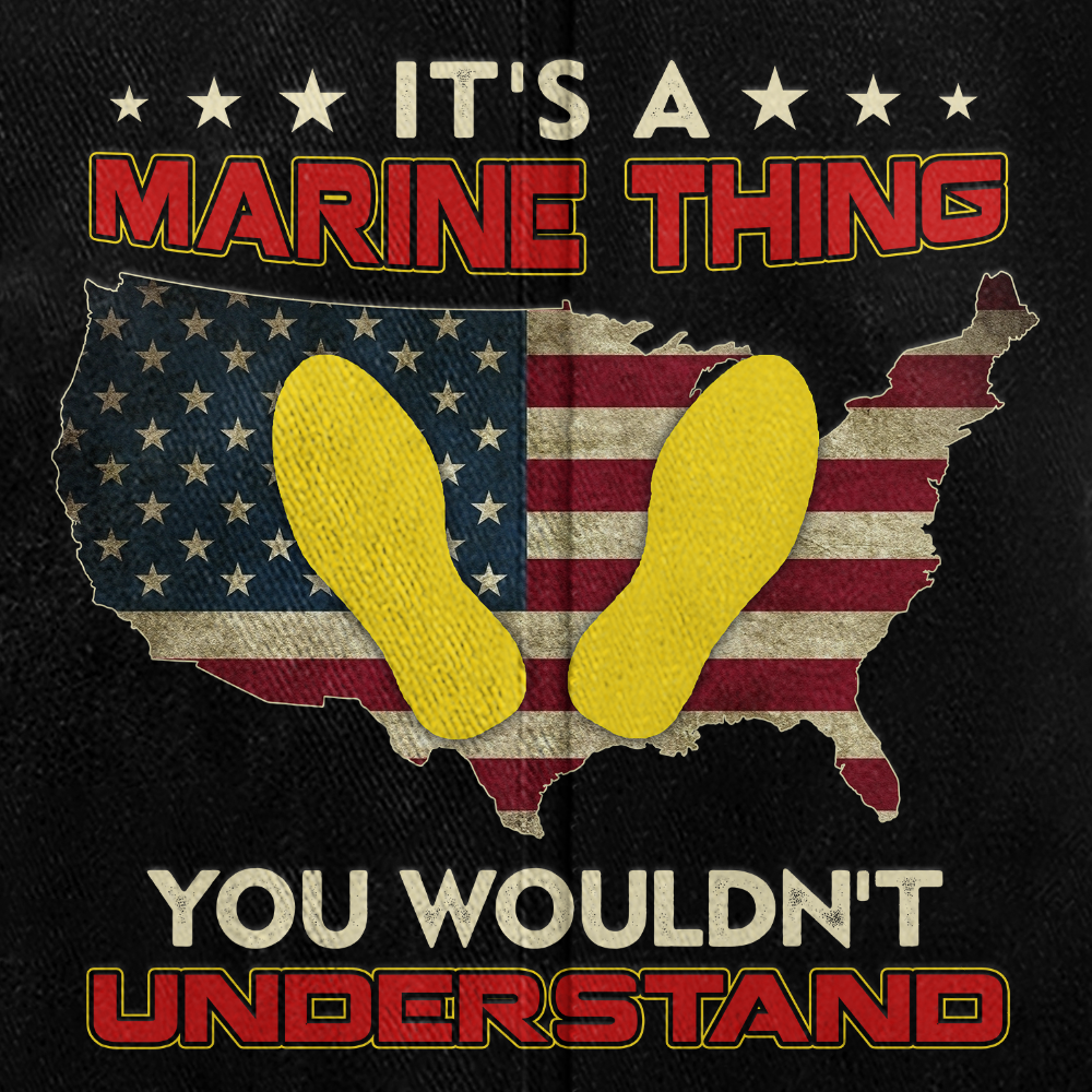 Personalizable It's A Marine Thing Washed Cap
