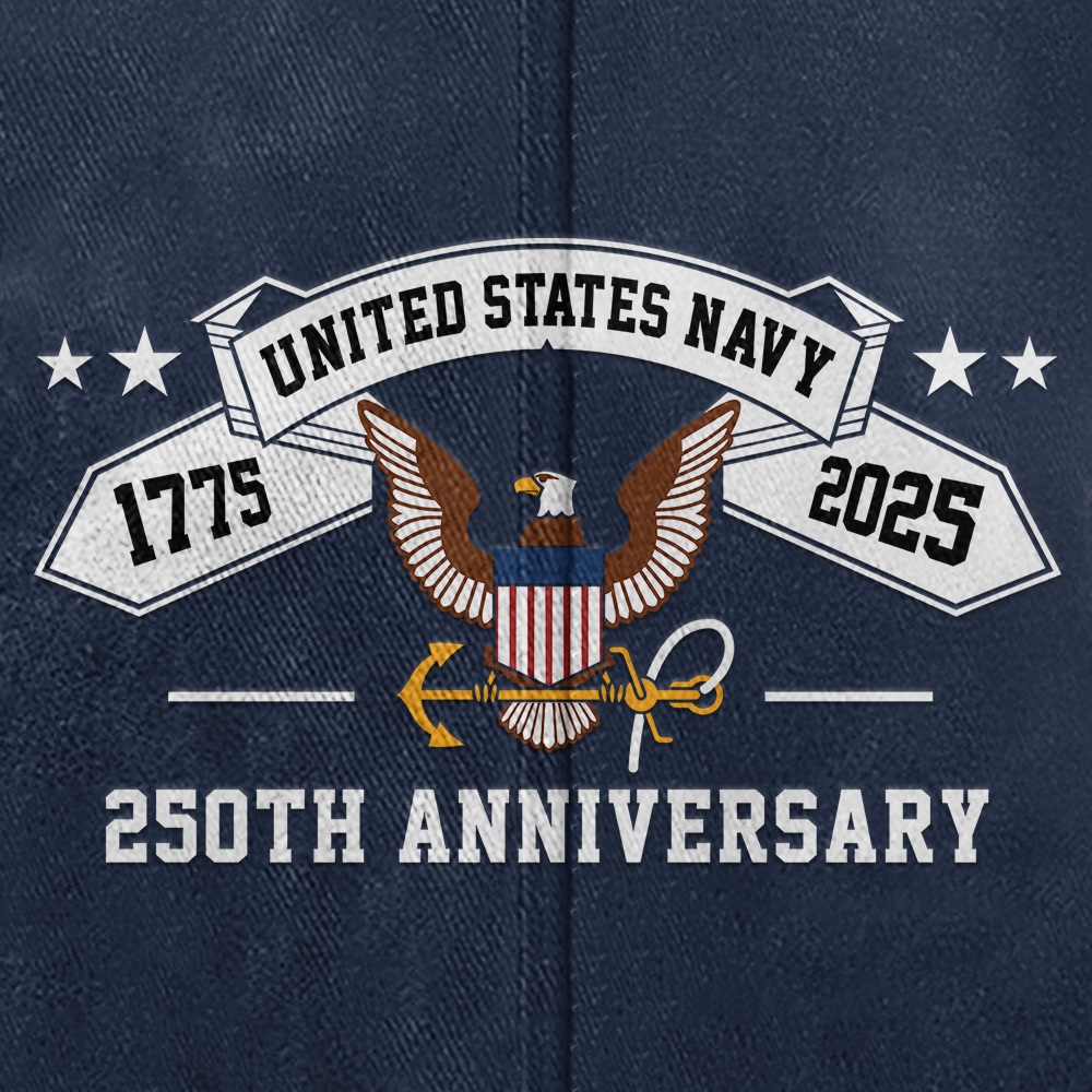 Navy 250th Anniversary Washed Cap