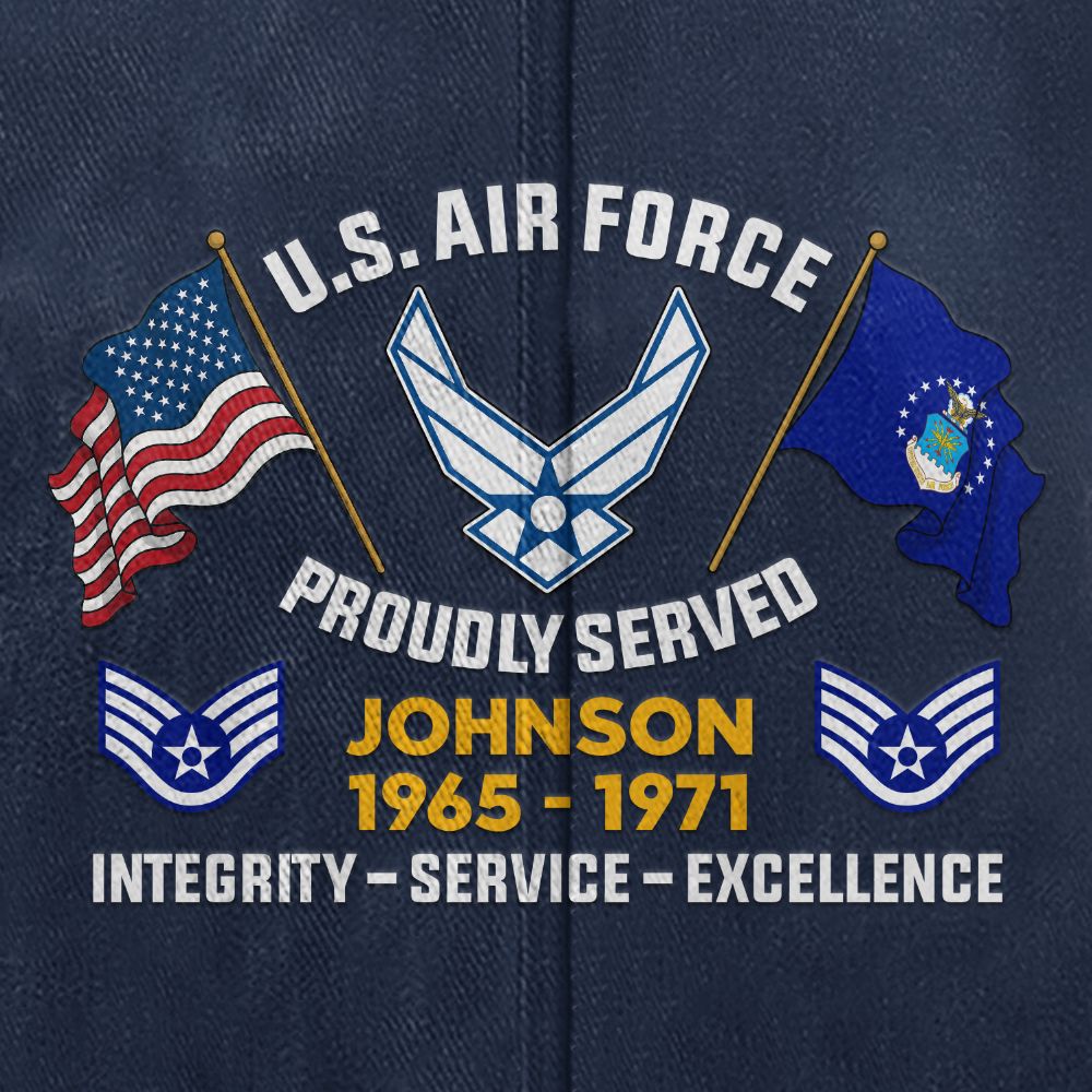 Personalizable Air Force Washed Cap