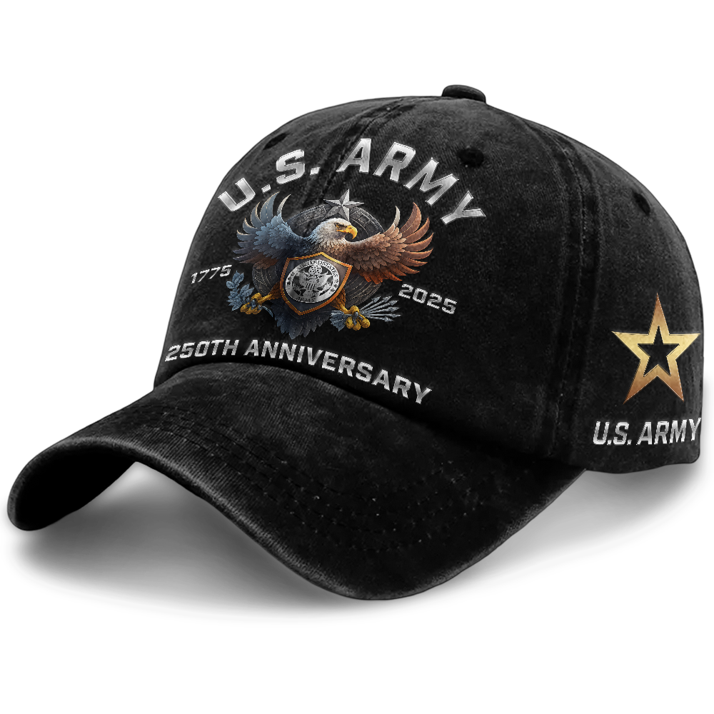 Army 250th Anniversary Washed Cap