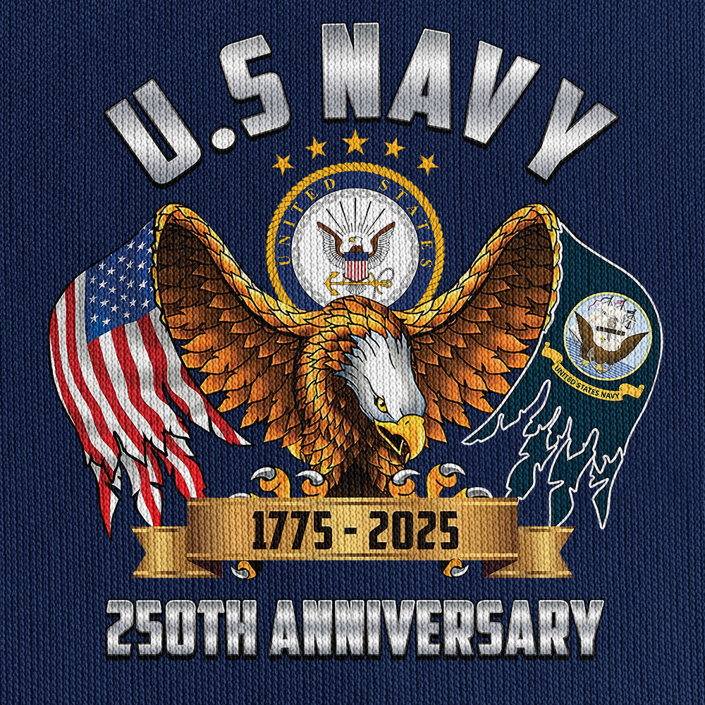 Navy 250th Anniversary Quarter Zip Hoodie