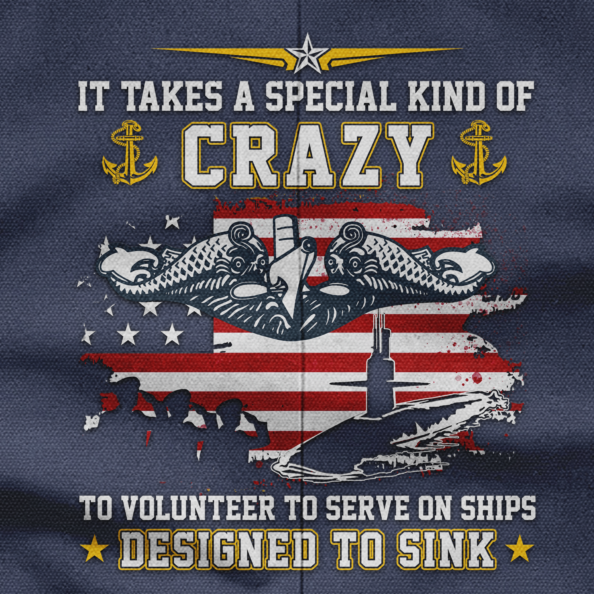 Navy Submarine Serve On Ships Designed To Sink Pocket Vest