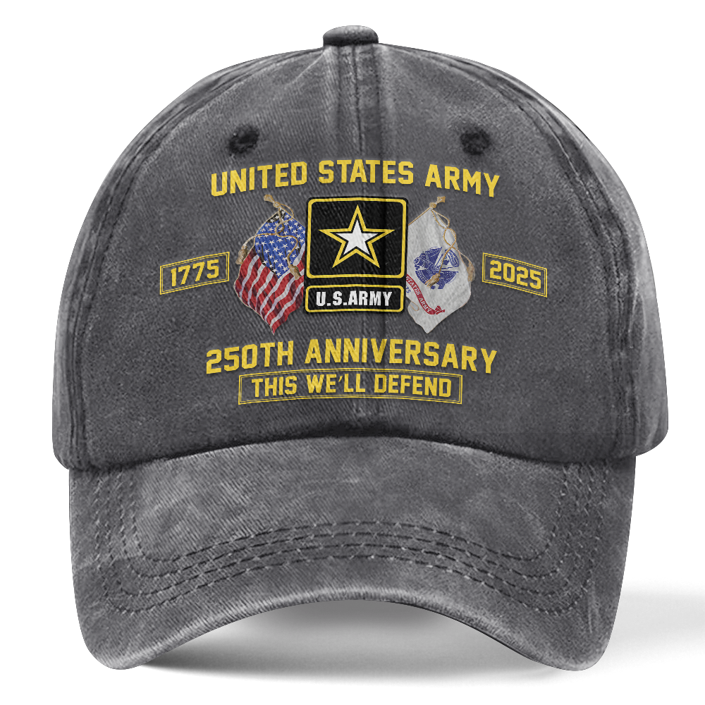 Army 250th Anniversary Washed Cap