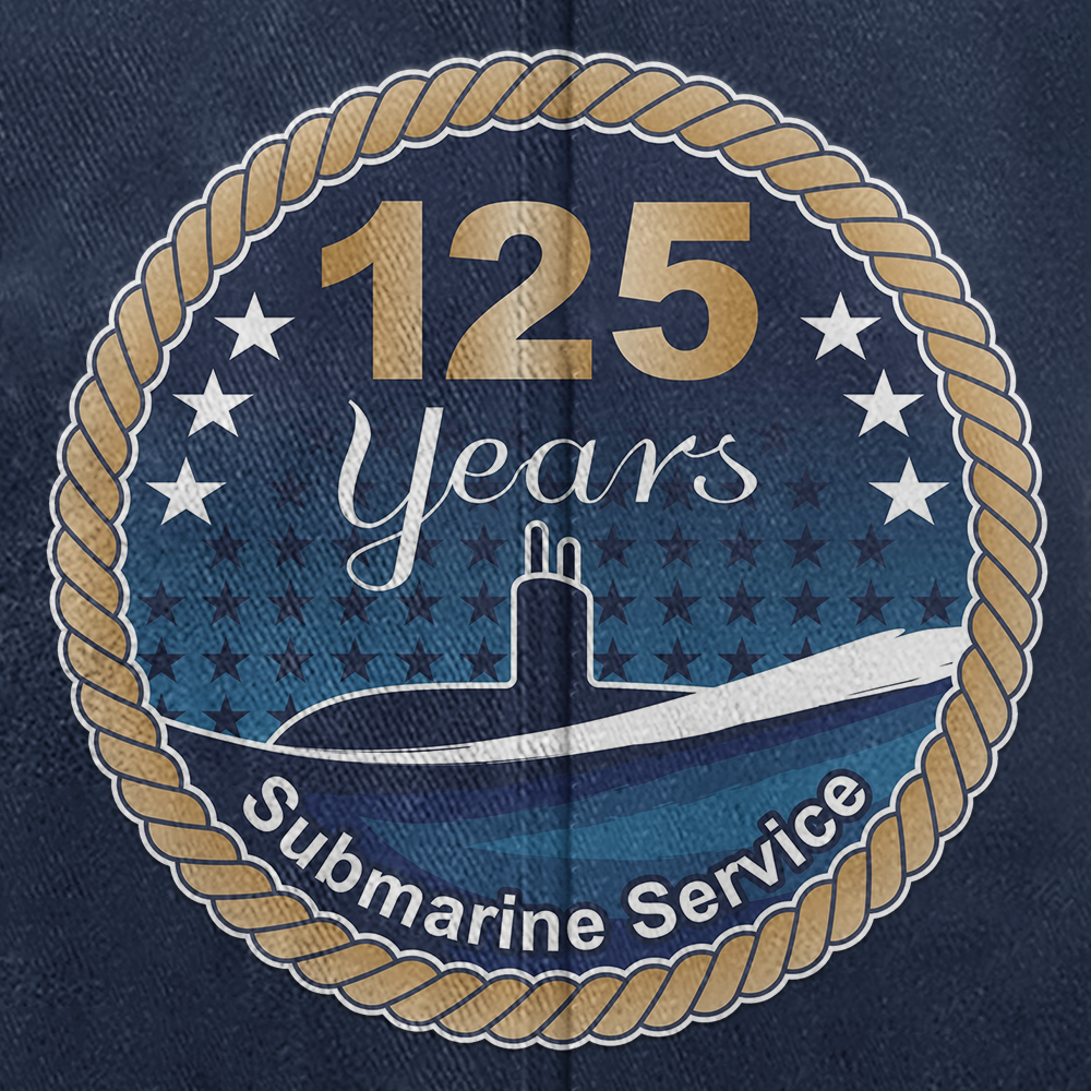 Navy Submarine 125th Birthday Washed Cap