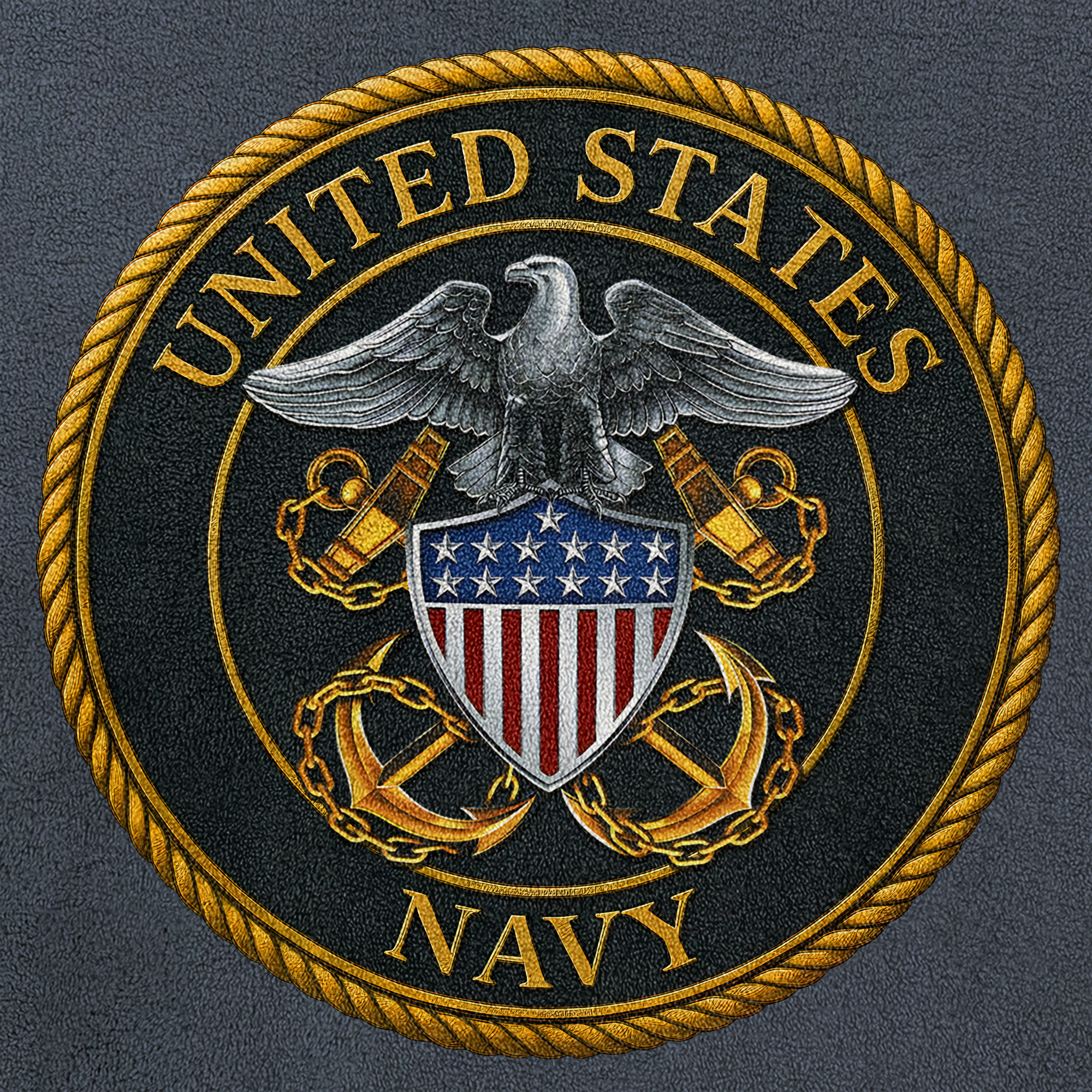 Personalizable Navy Ship Half-Zip Raglan Sweatshirt